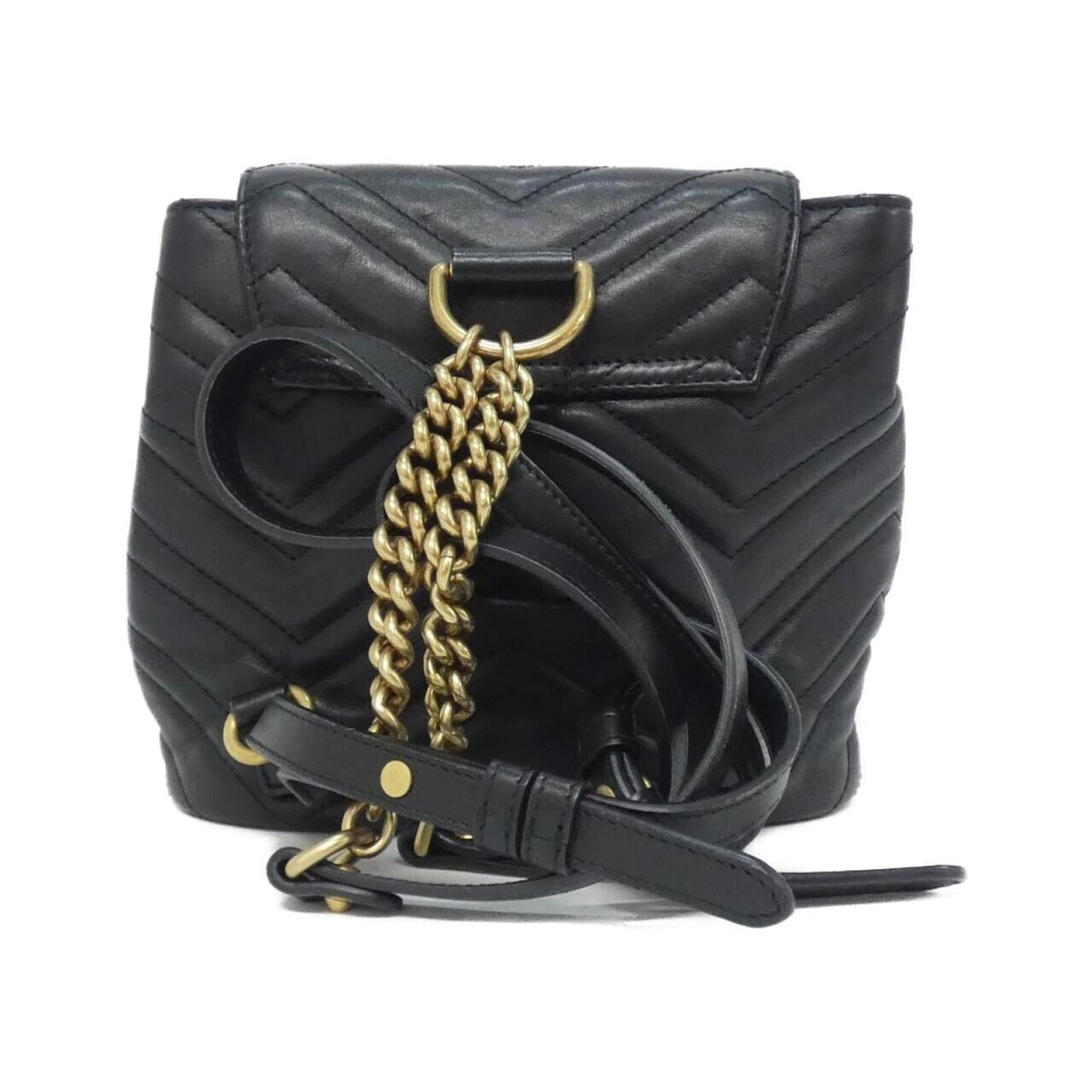 Gucci Black Leather Backpack ( )