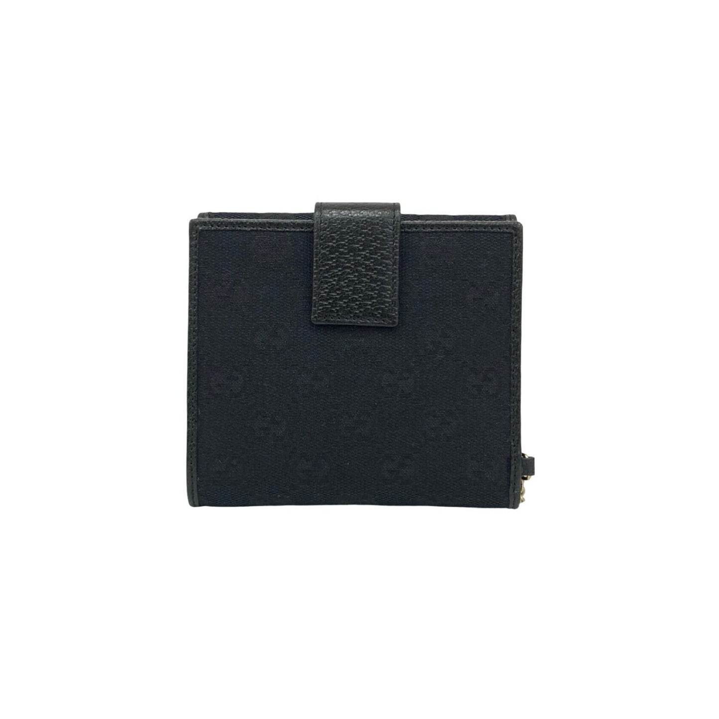 Gucci Black Canvas Leather Wallet (Bi-Fold) ( )