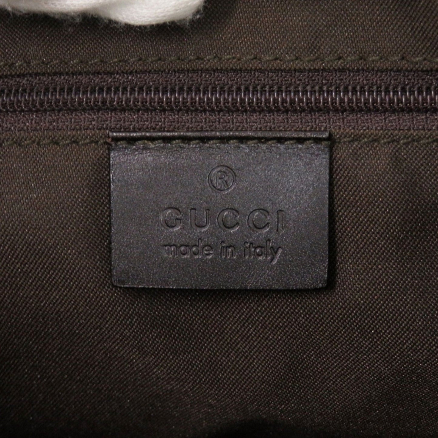 Gucci Beige Black Brown Gg Canvas Leather Shoulder Bag ( )