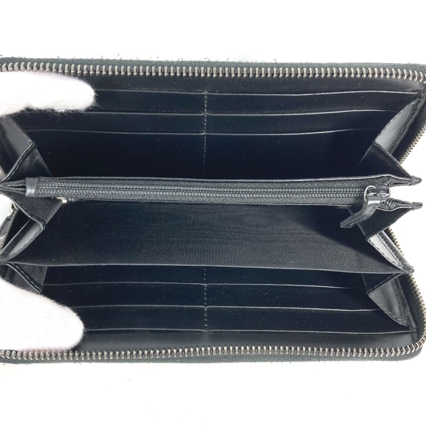 Gucci Black Leather Long Wallet (Bi-Fold) ( )