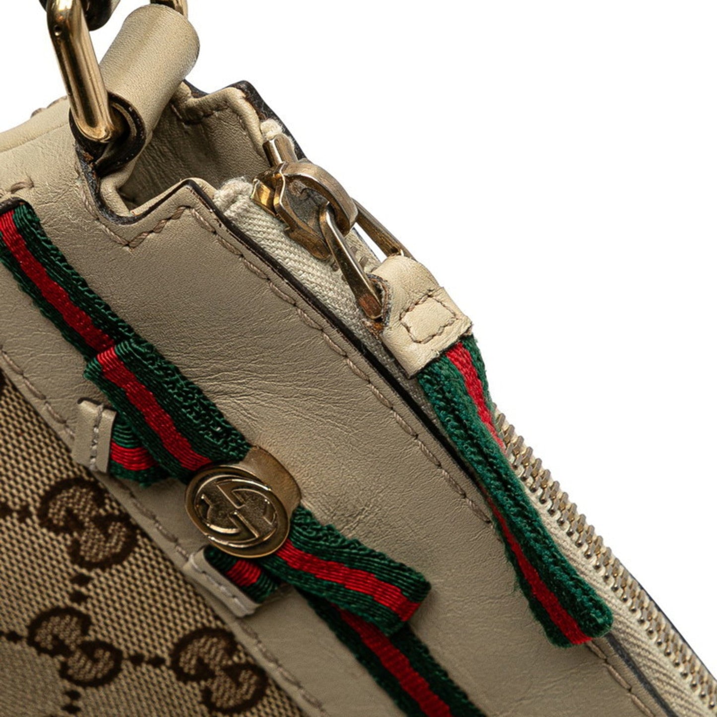 Gucci Gg Canvas Beige Gg Canvas Leather Shoulder Bag ( )