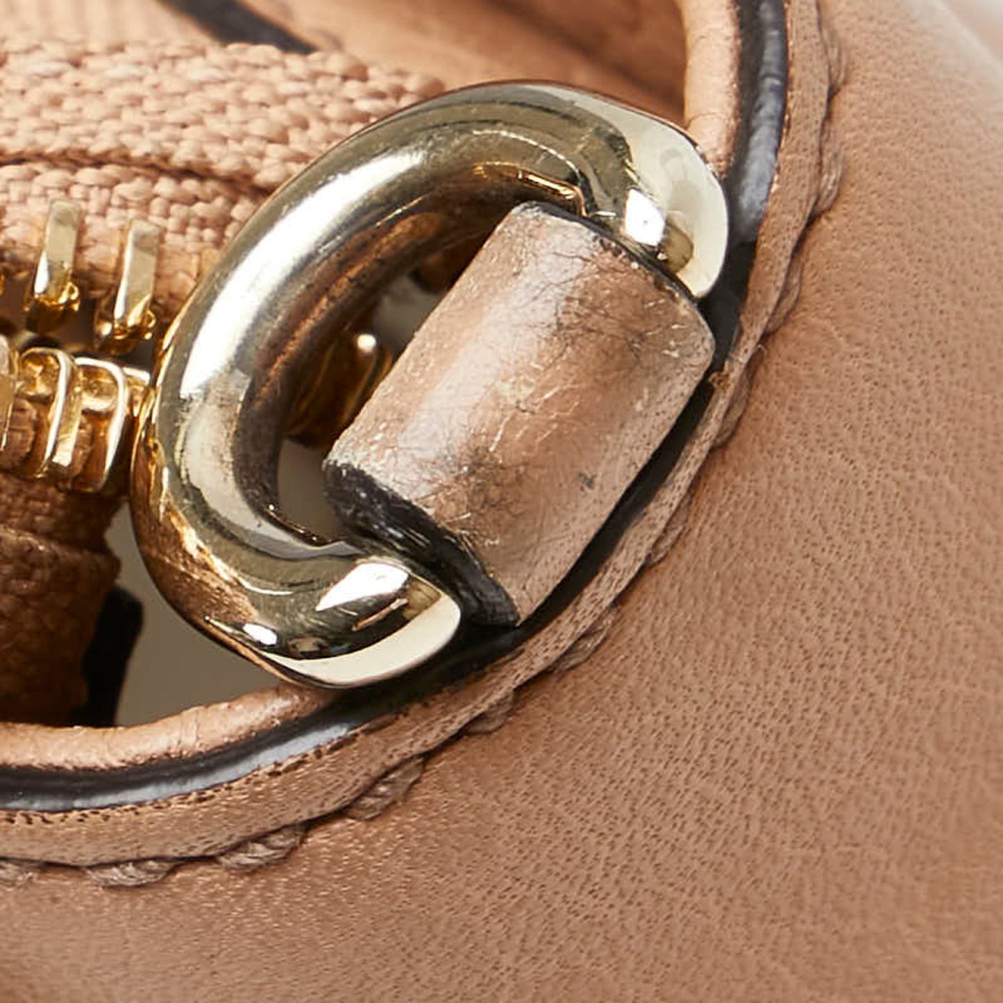 Gucci Beige Leather Handbag Shoulder Bag ( )