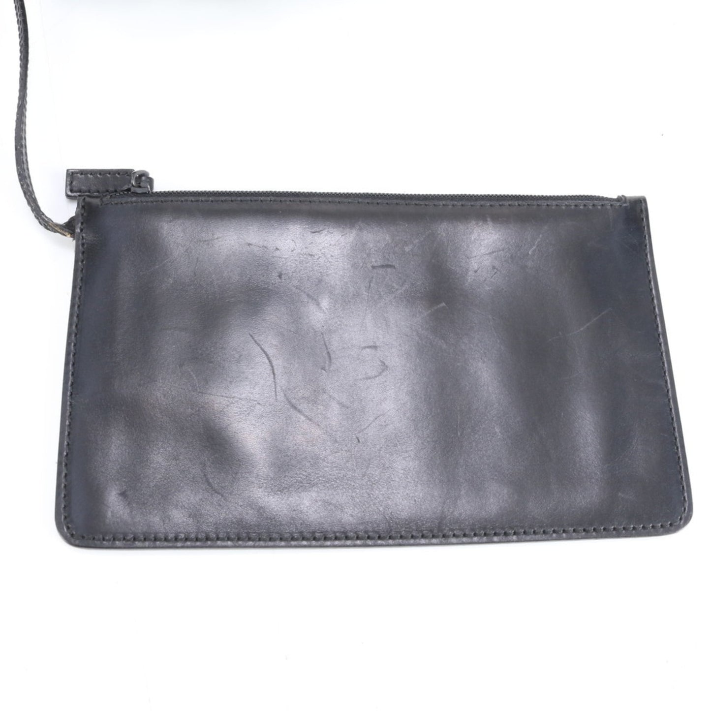 Gucci Black Leather Pouch Tote Bag ( )