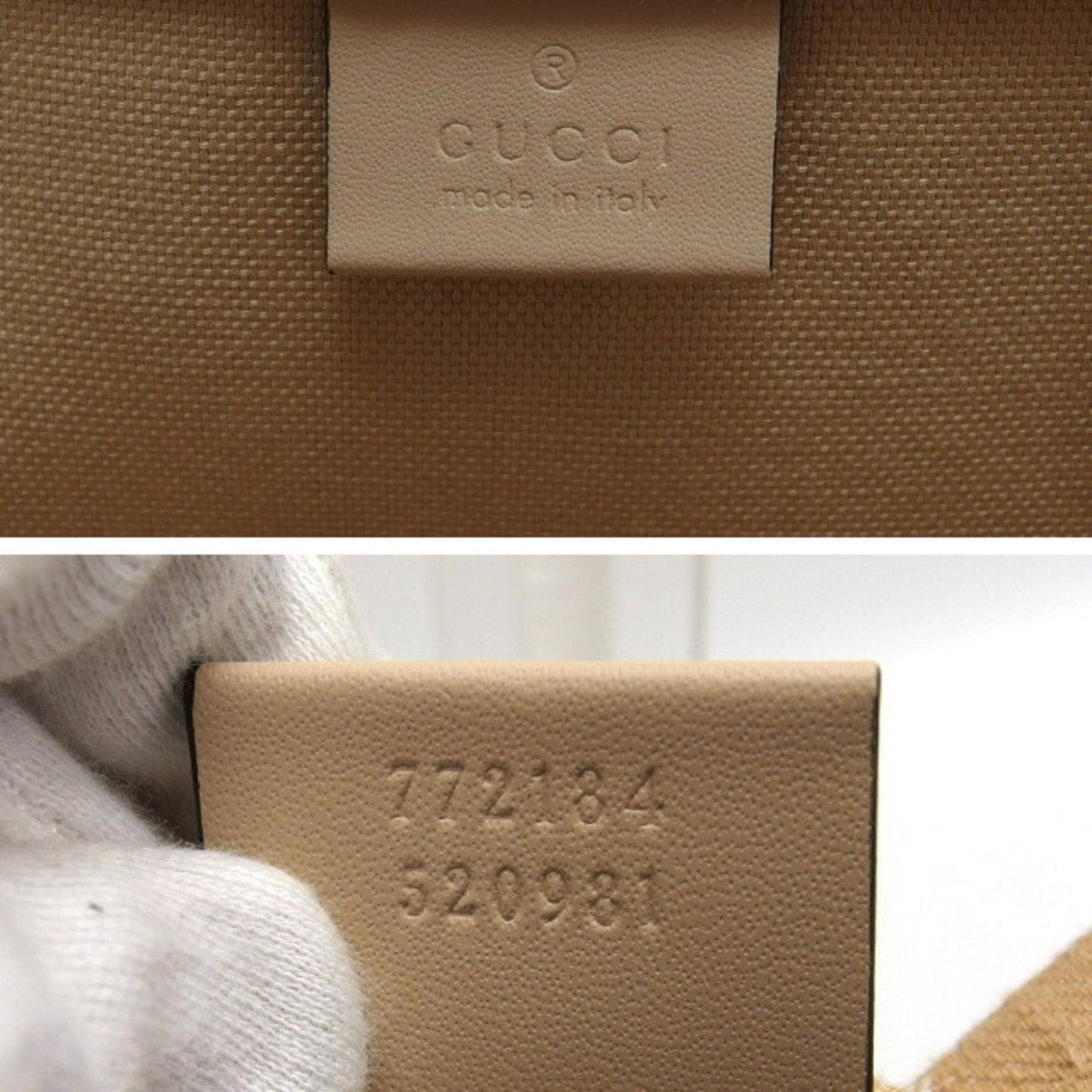 Gucci Ophidia Beige Canvas Handbag Tote Bag ( )