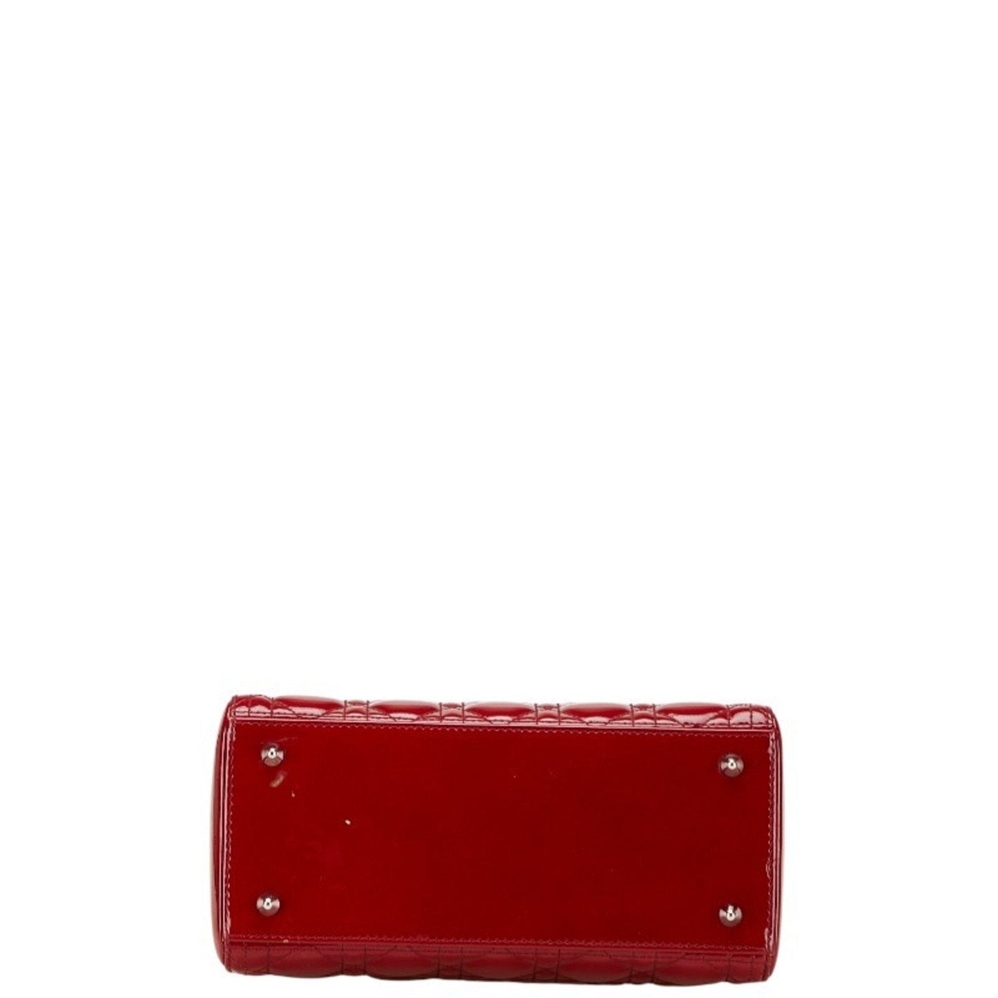 Christian Dior Lady Dior Red Color Patent Leather Handbag Shoulder Bag ()