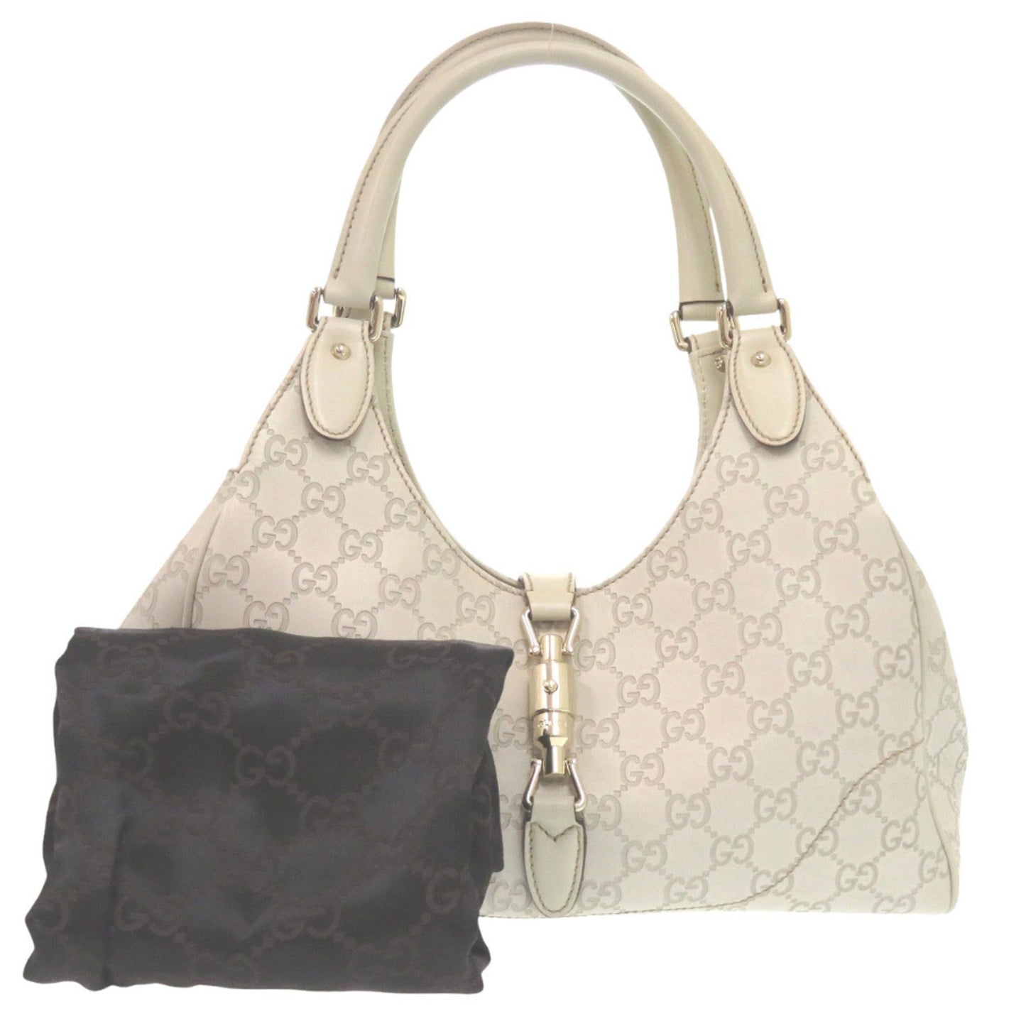Gucci Ivory Leather Shoulder Bag ( )
