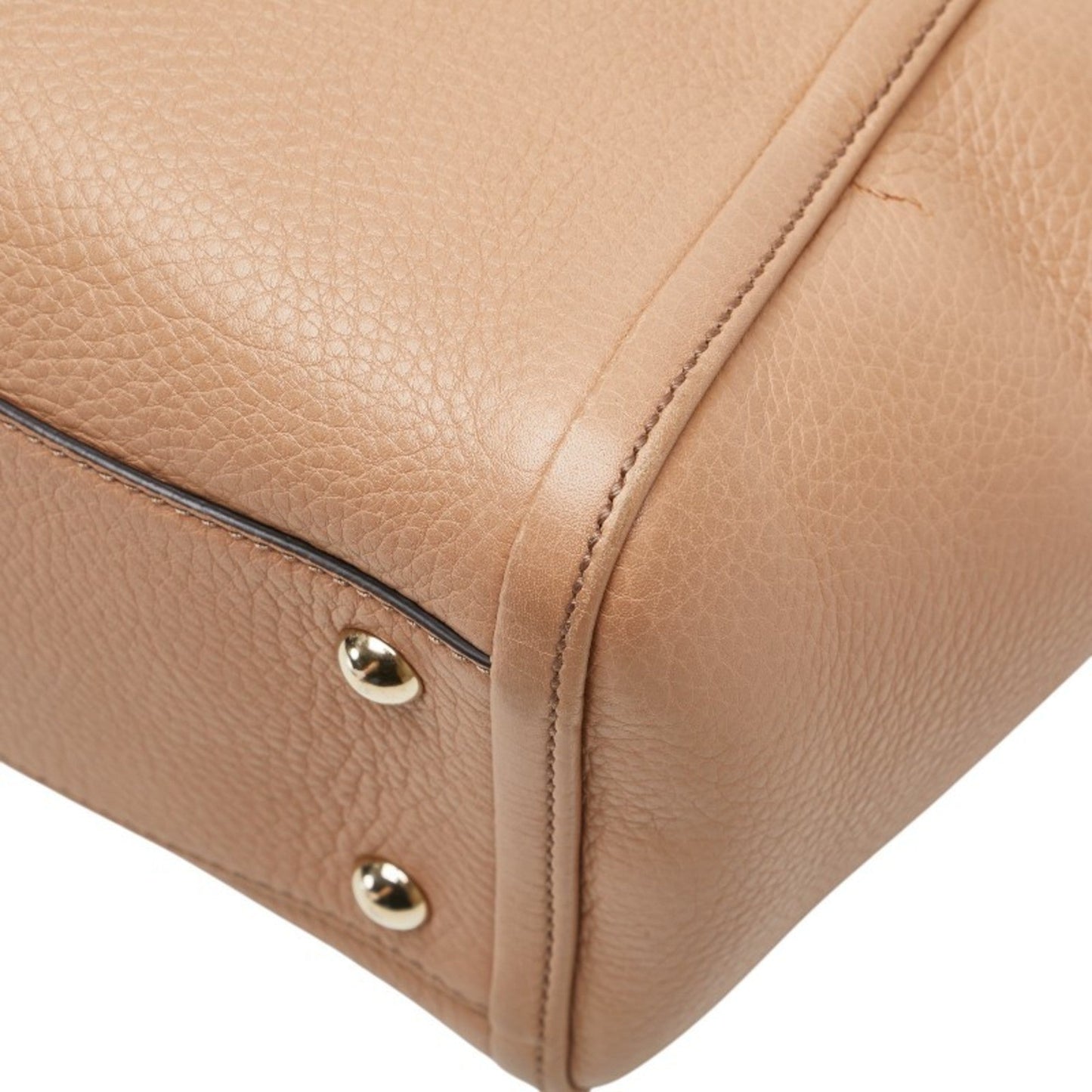 Gucci Beige Leather Handbag Shoulder Bag ( )