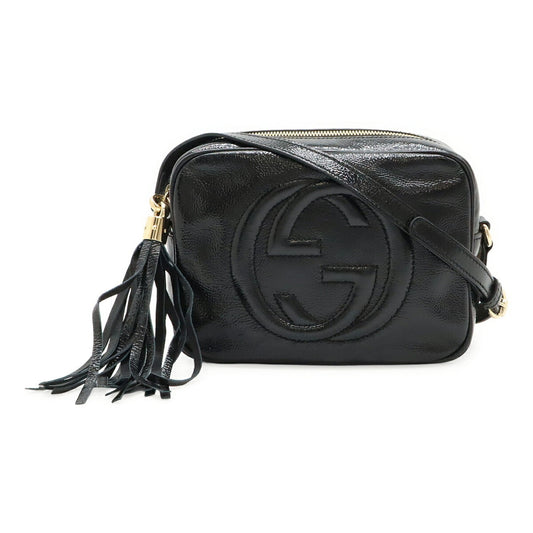 Gucci Black Leather Pochette Shoulder Bag ( )