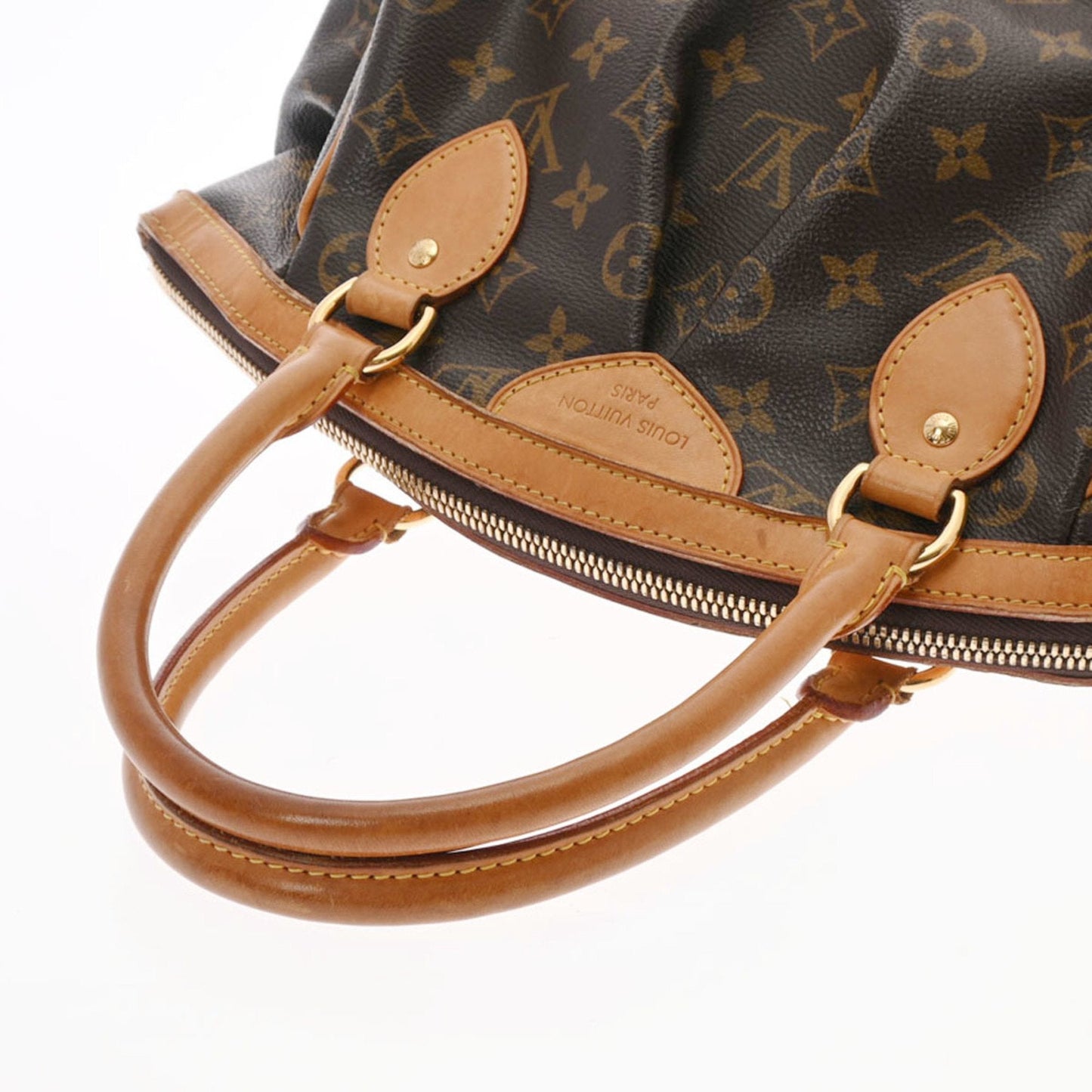 LOUIS VUITTON Monogram Tivoli PM Brown M40143 Ladies Canvas Handbag
