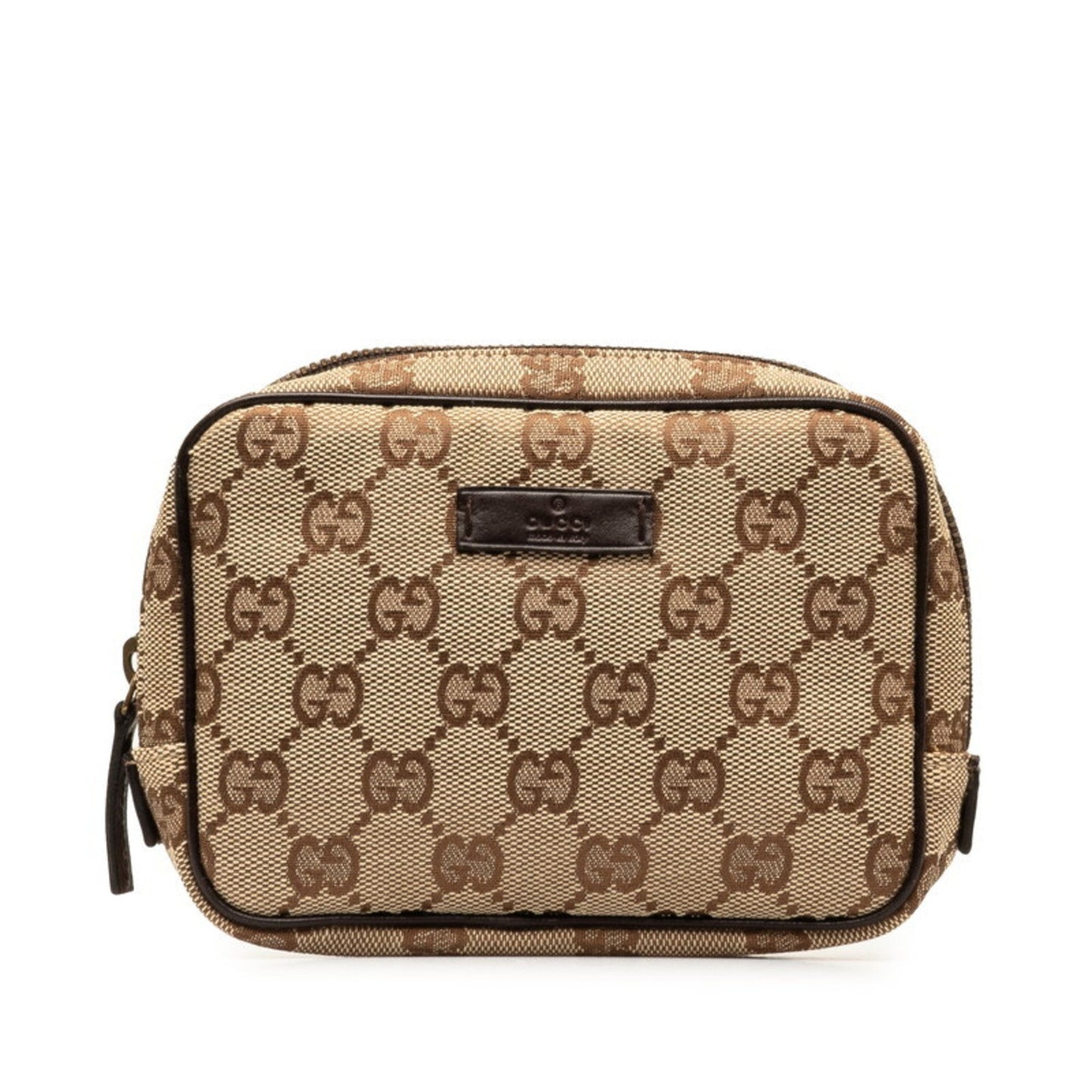 Gucci Leather Canvas Clutch