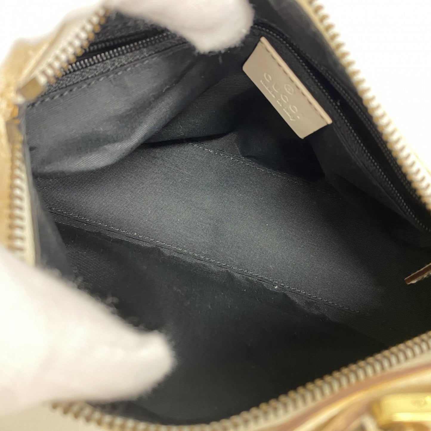 Gucci White Canvas Shoulder Bag ( )