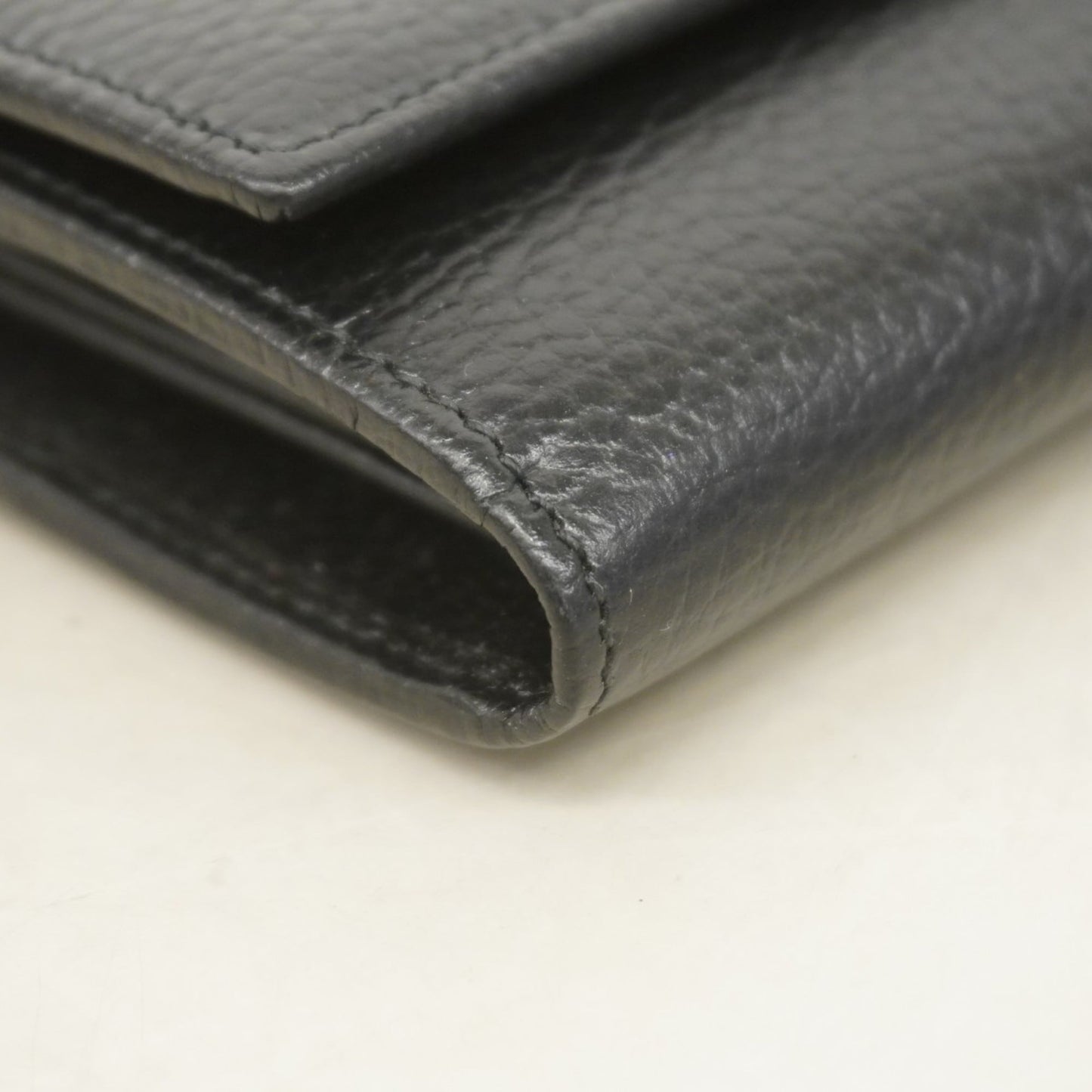 Gucci Black Leather Long Wallet (Bi-Fold) ( )