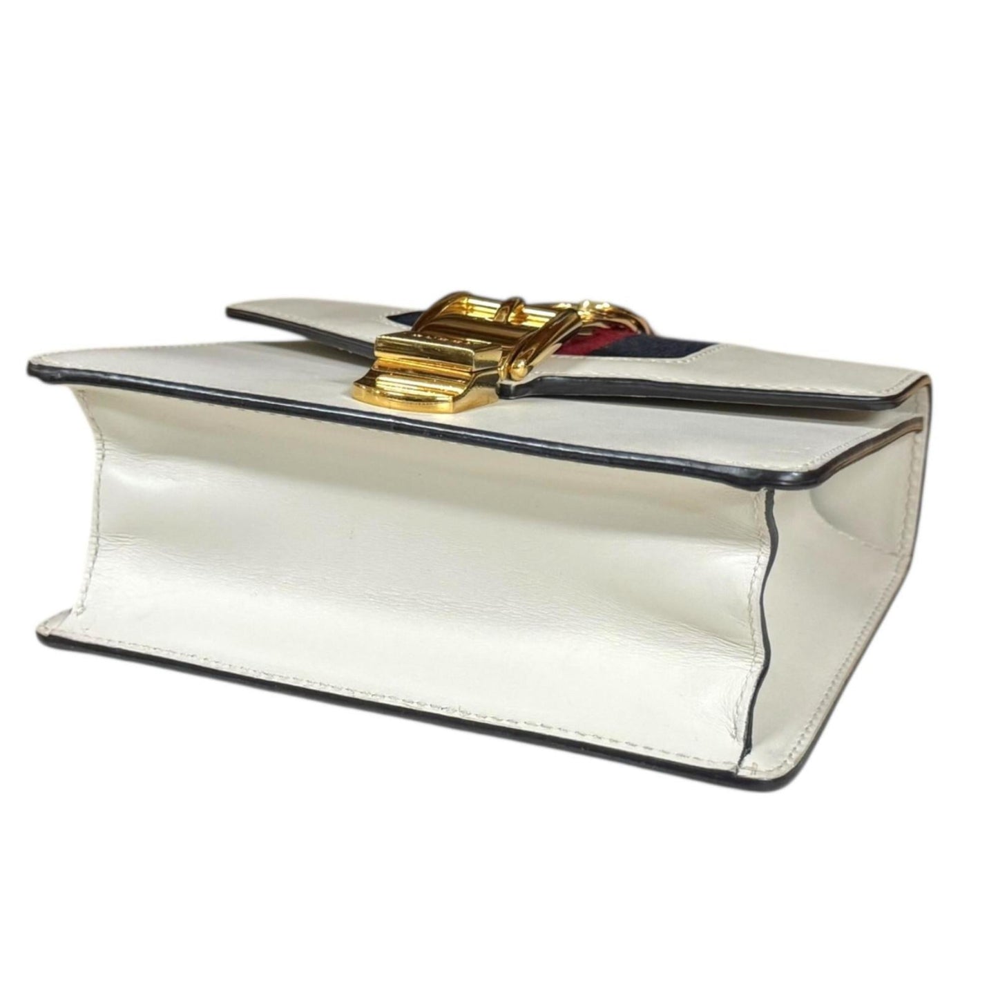 Gucci Ivory White Leather Shoulder Bag ( )