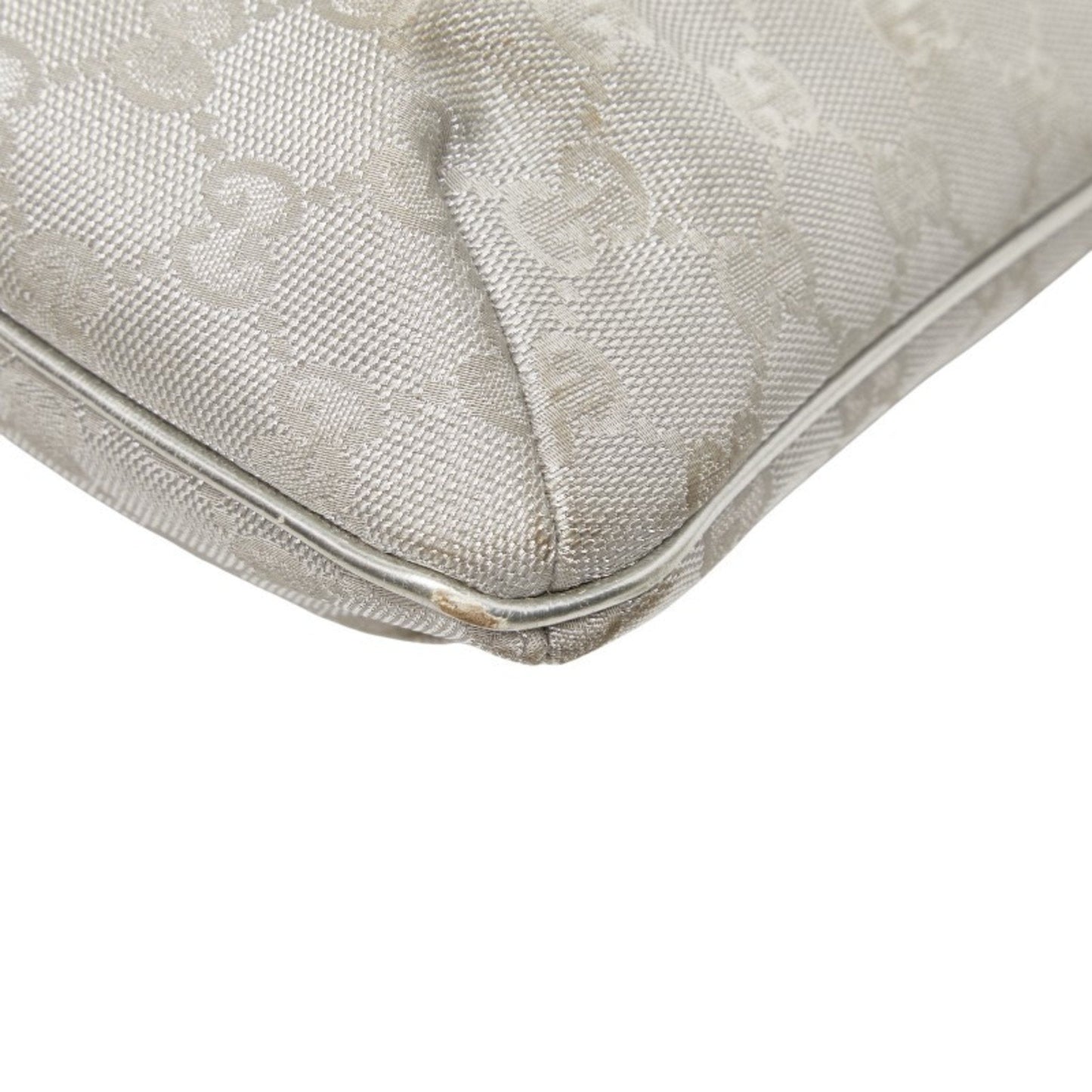 Gucci Gg Canvas Silver Gg Canvas Shoulder Bag ( )
