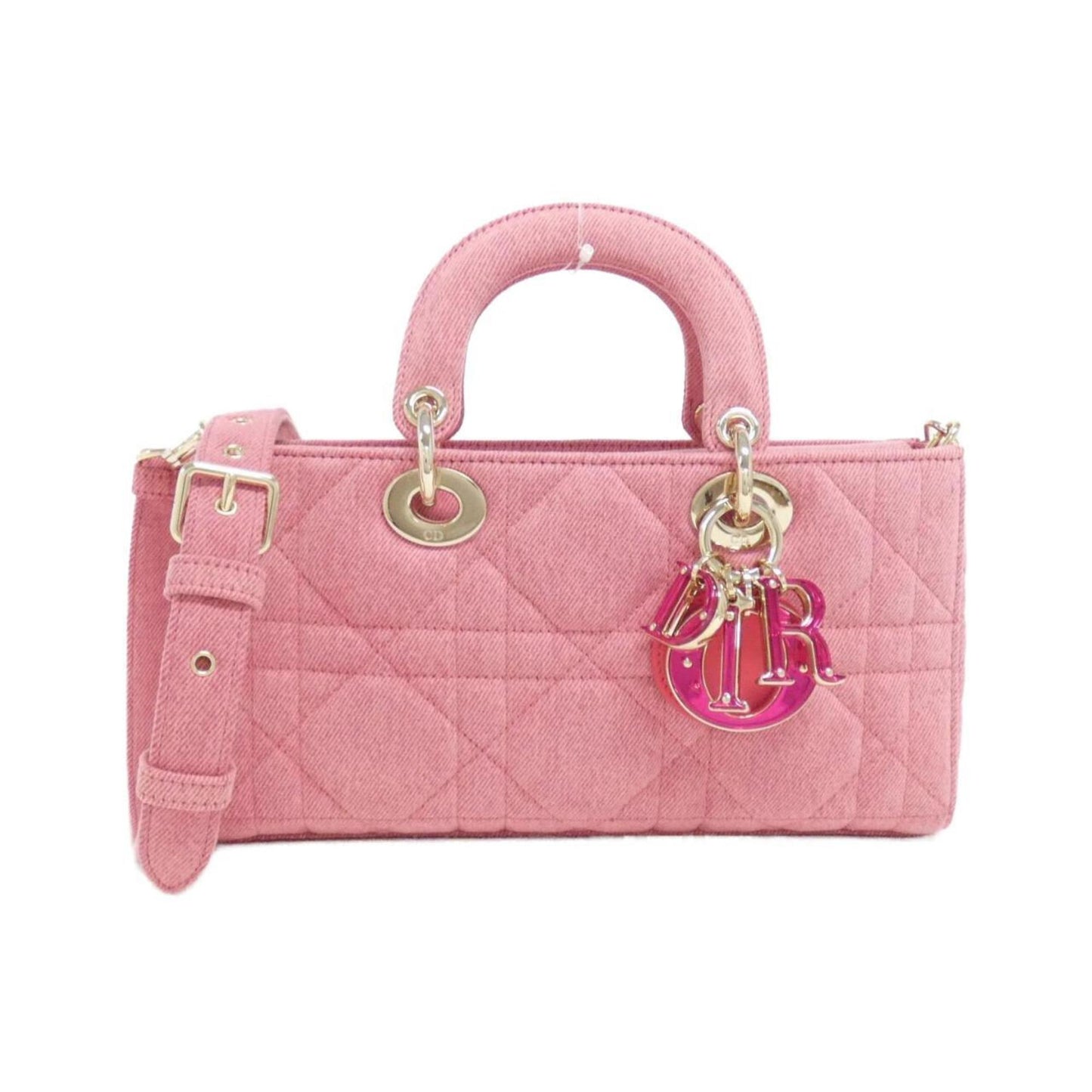 Christian Dior Pink Denim Handbag ()