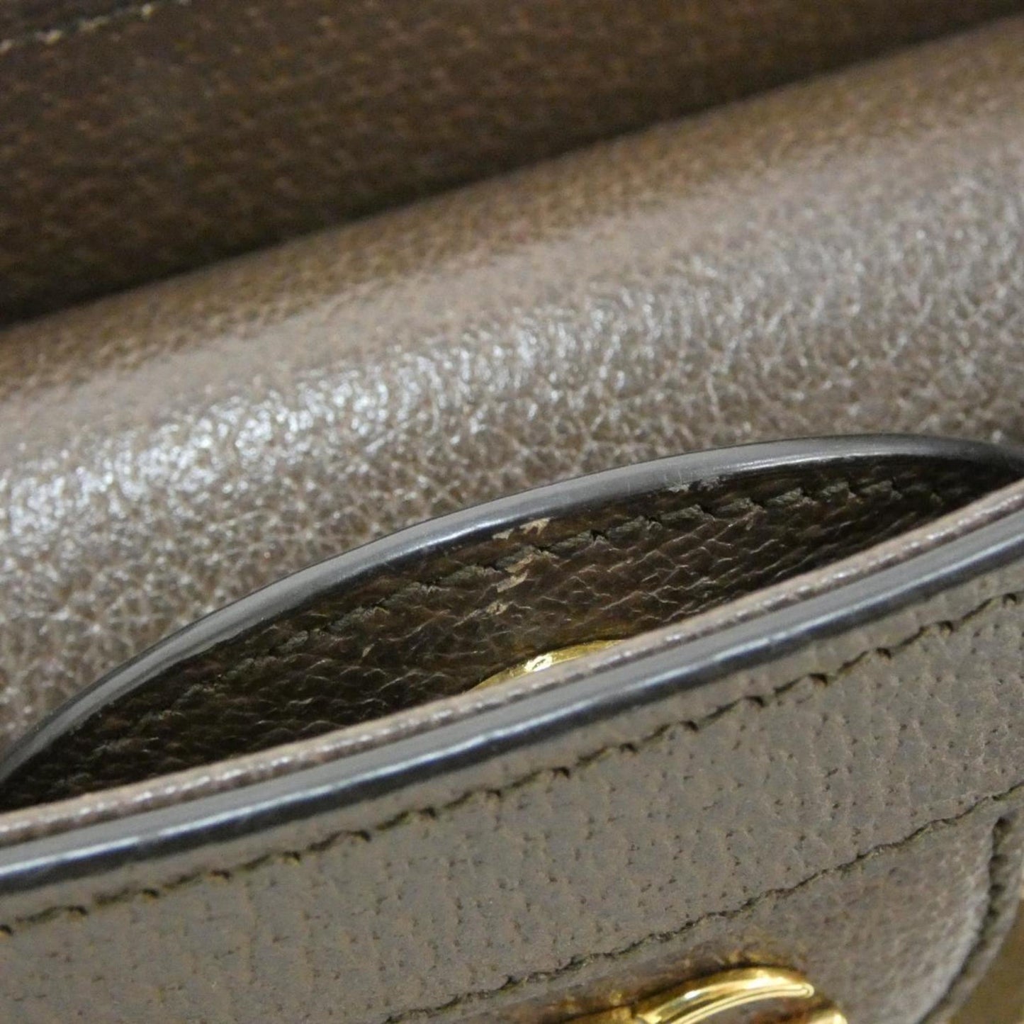 Gucci Gg Canvas Brown Camel Gg Canvas Leather Handbag ( )