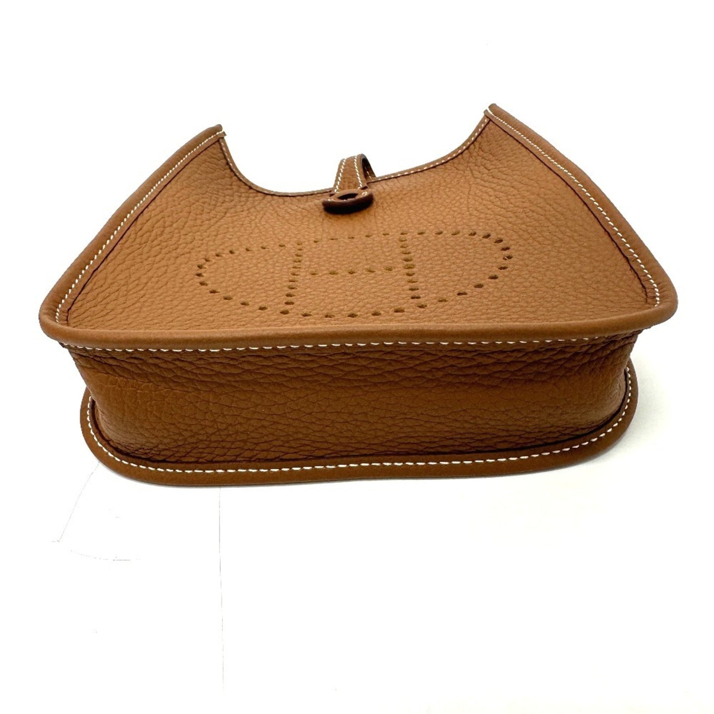 Hermes Evelyne Gold Taurillon Clemence Leather Shoulder Bag ( )