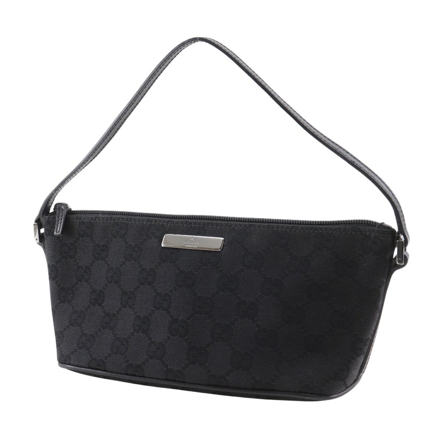 Gucci Black Gg Canvas Pouch ( )