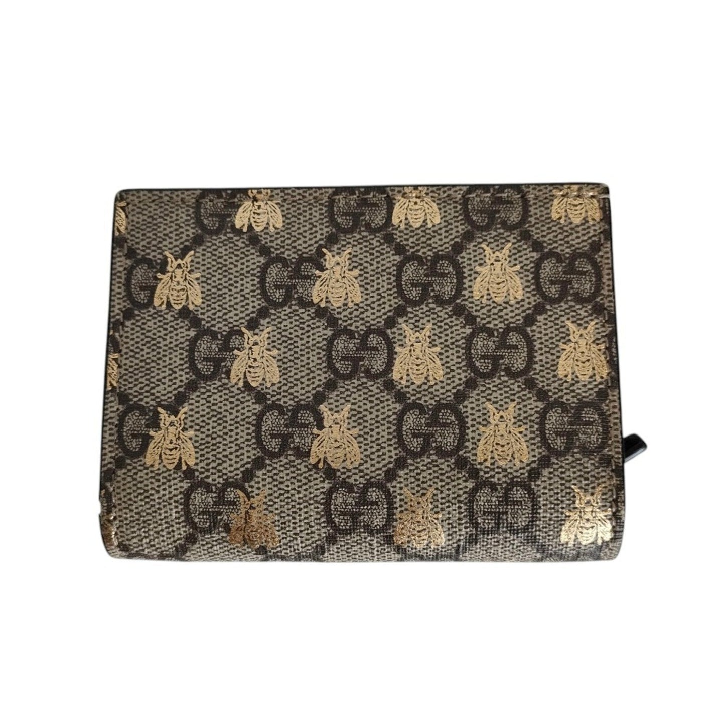 Gucci Beige Brown Gg Supreme Wallet (Bi-Fold) ( )