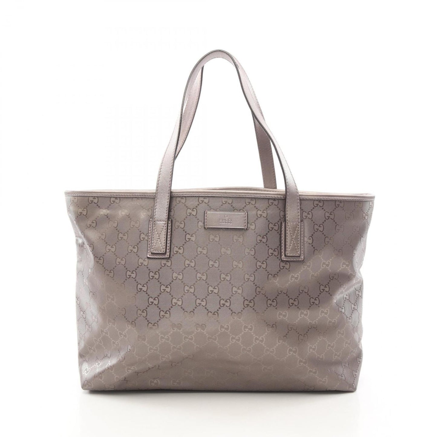 Gucci Gg ImprimÃ© Brown Pvc Coated Canvas Leather Tote Bag ( )