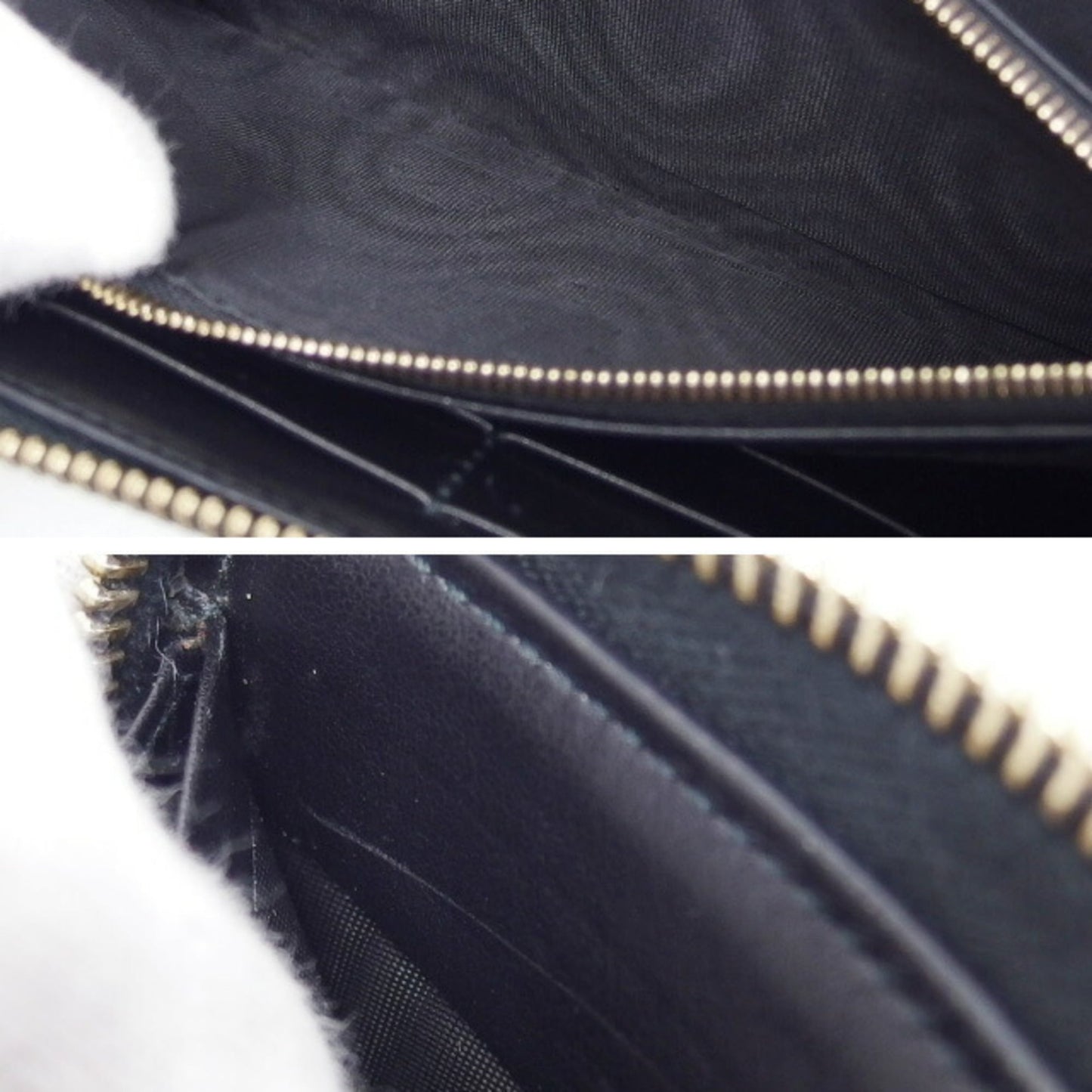 Gucci Black Leather Long Wallet (Bi-Fold) ( )