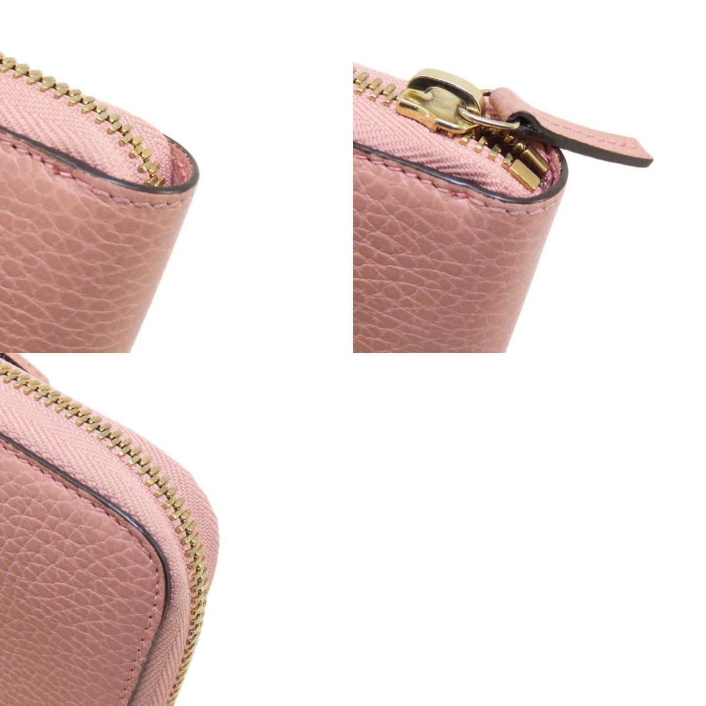 Gucci Pink Leather Long Wallet (Bi-Fold) ( )