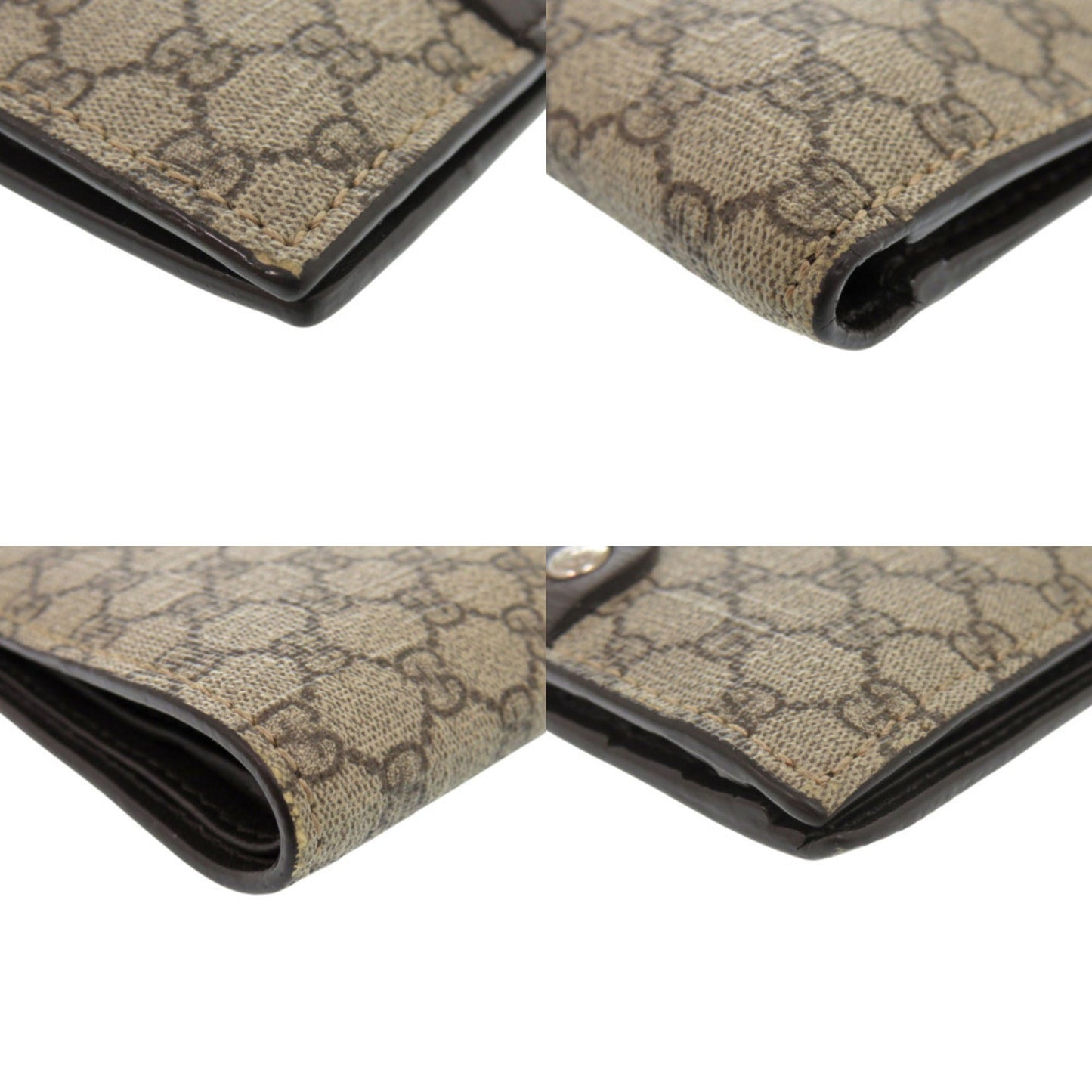 Gucci Brown Gg Supreme Wallet (Bi-Fold) ( )