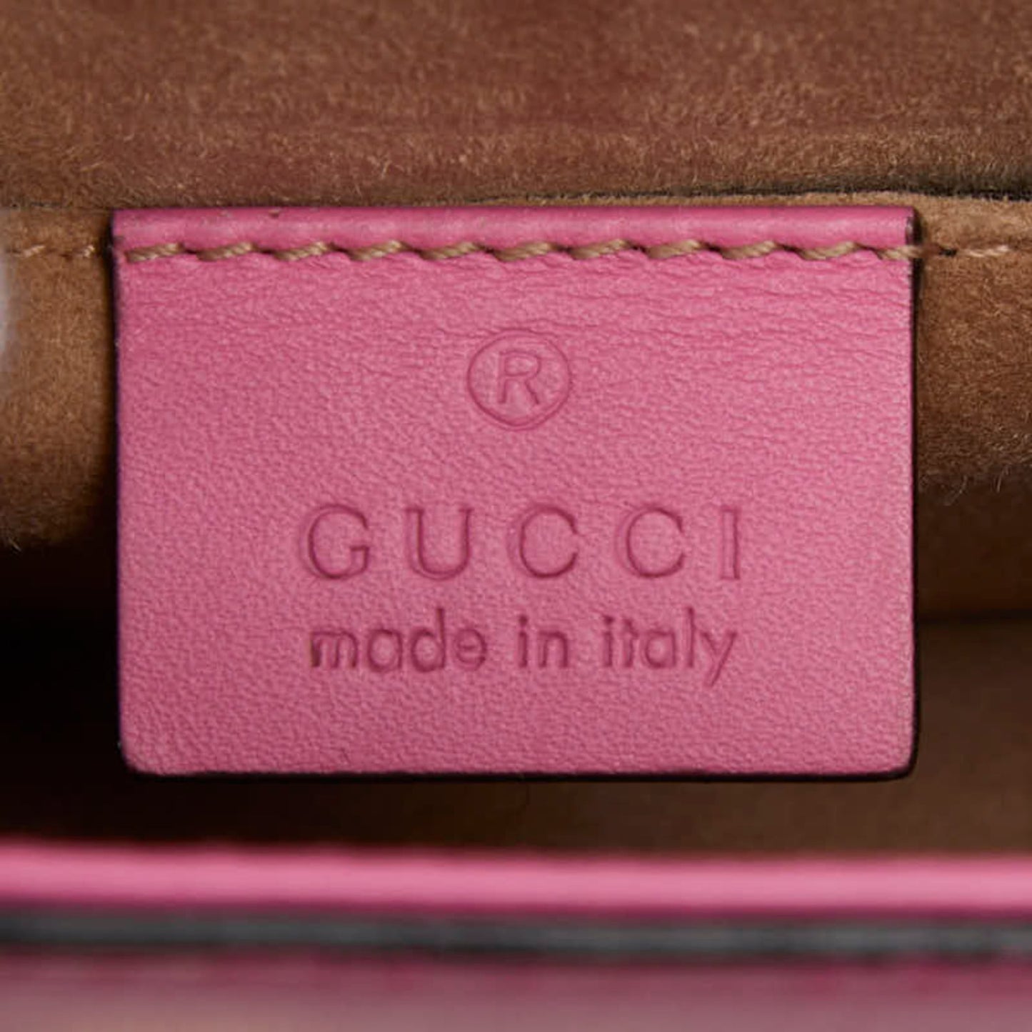 Gucci Pink Leather Shoulder Bag ( )