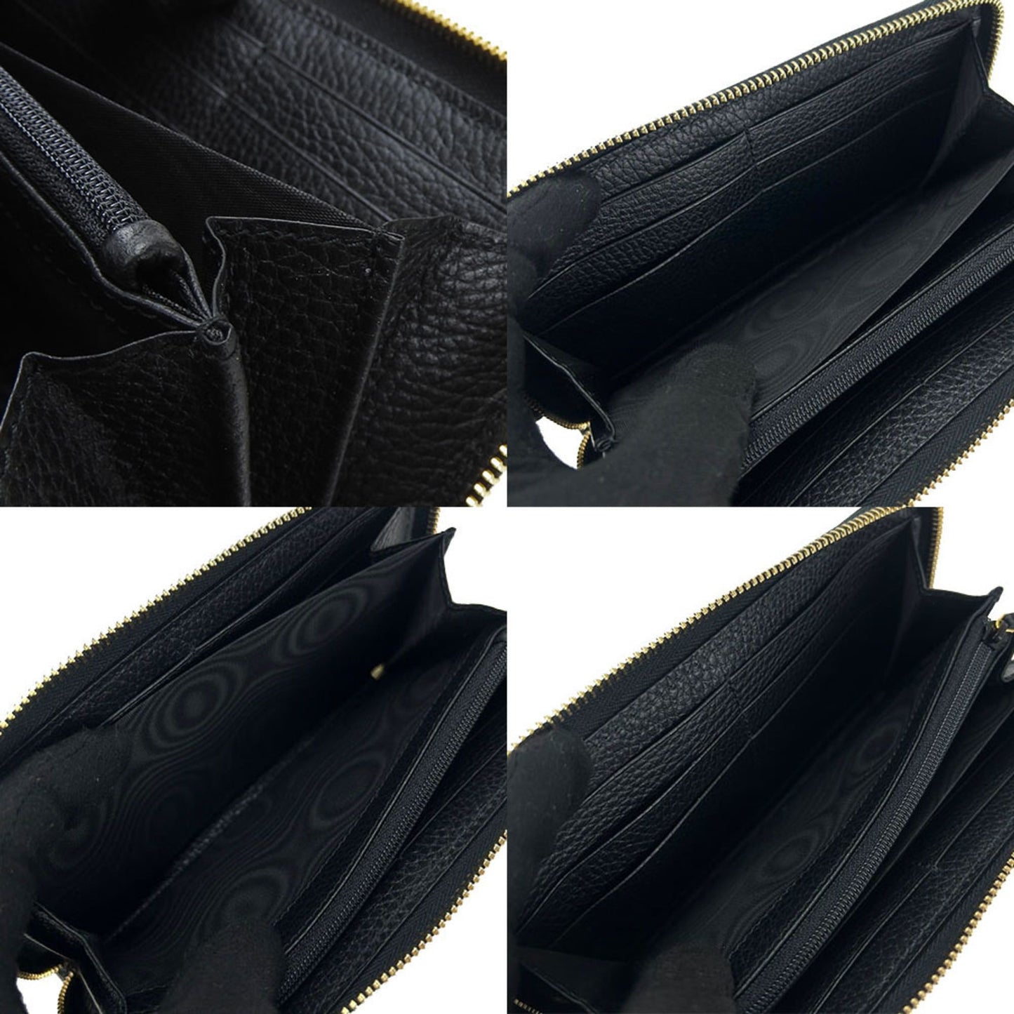Gucci Black Leather Long Wallet (Bi-Fold) ( )