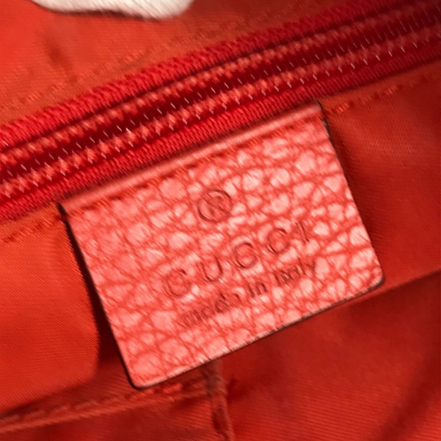 Gucci Orange Nylon Handbag Shoulder Bag Tote Bag ( )