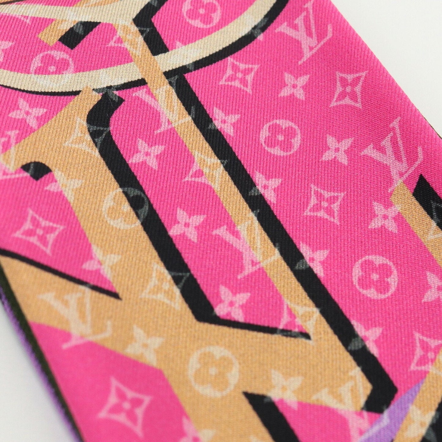 LOUIS VUITTON Bando Planet LV M77320 Scarf Muffler Silk Women's
