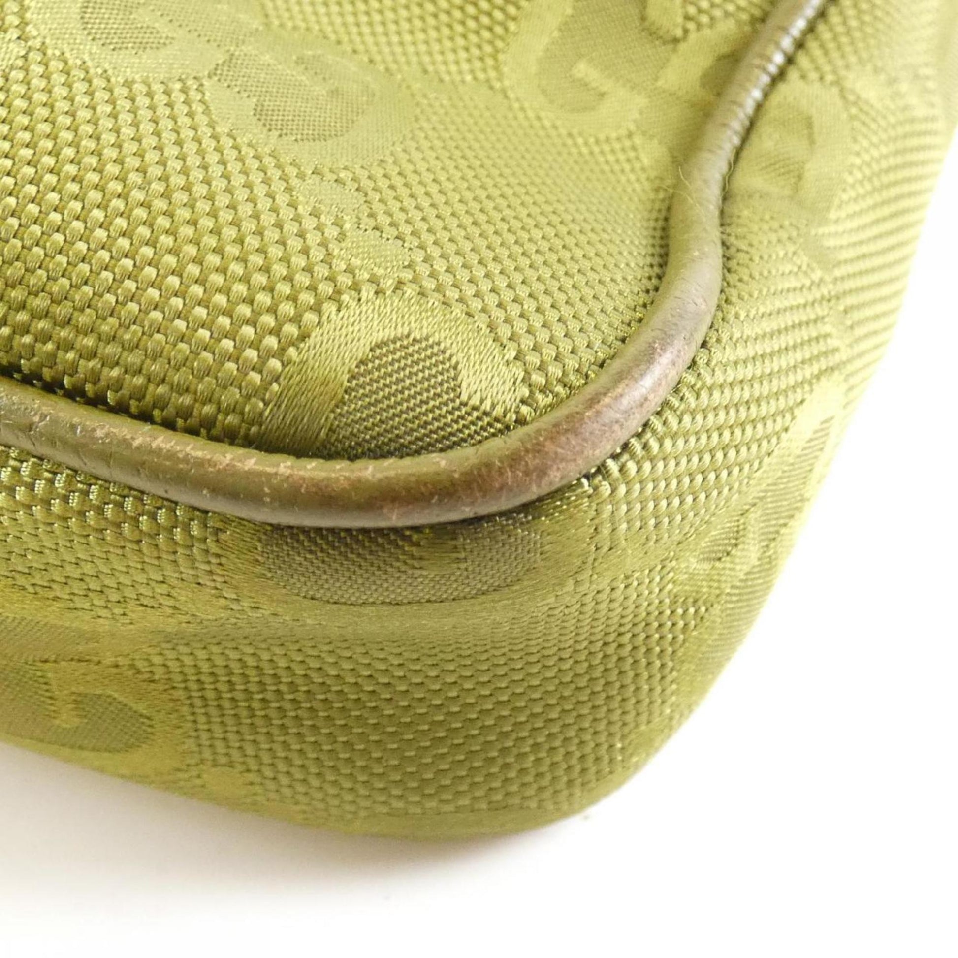 Gucci Nylon Leather Handbag