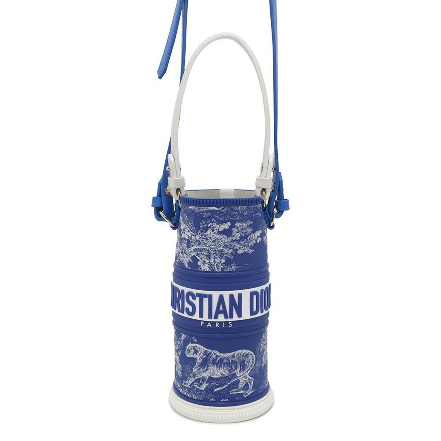 Christian Dior Blue Rubber Leather Shoulder Bag ()