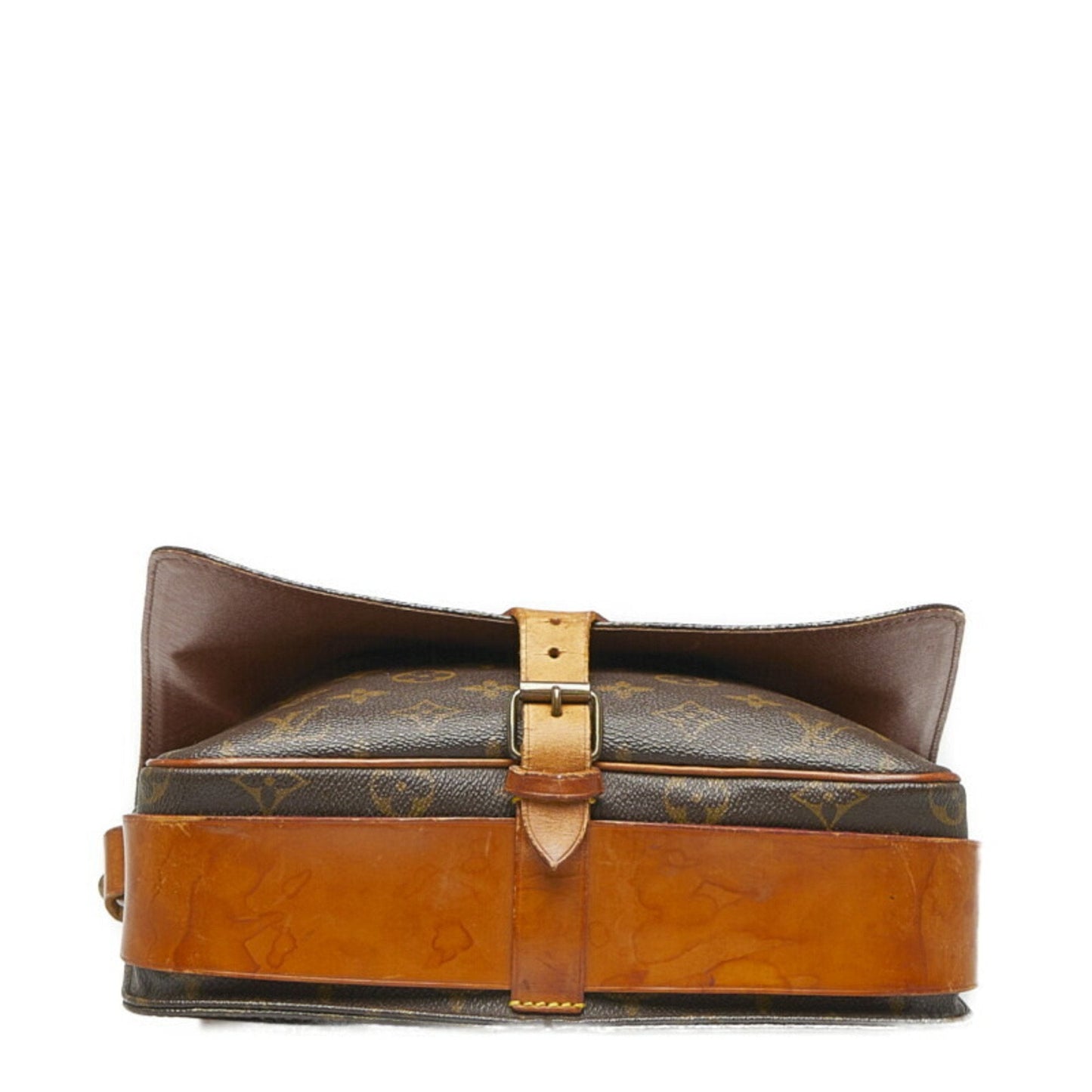 LOUIS VUITTON Monogram Cartesier GM Shoulder Bag Brown PVC Leather Women's