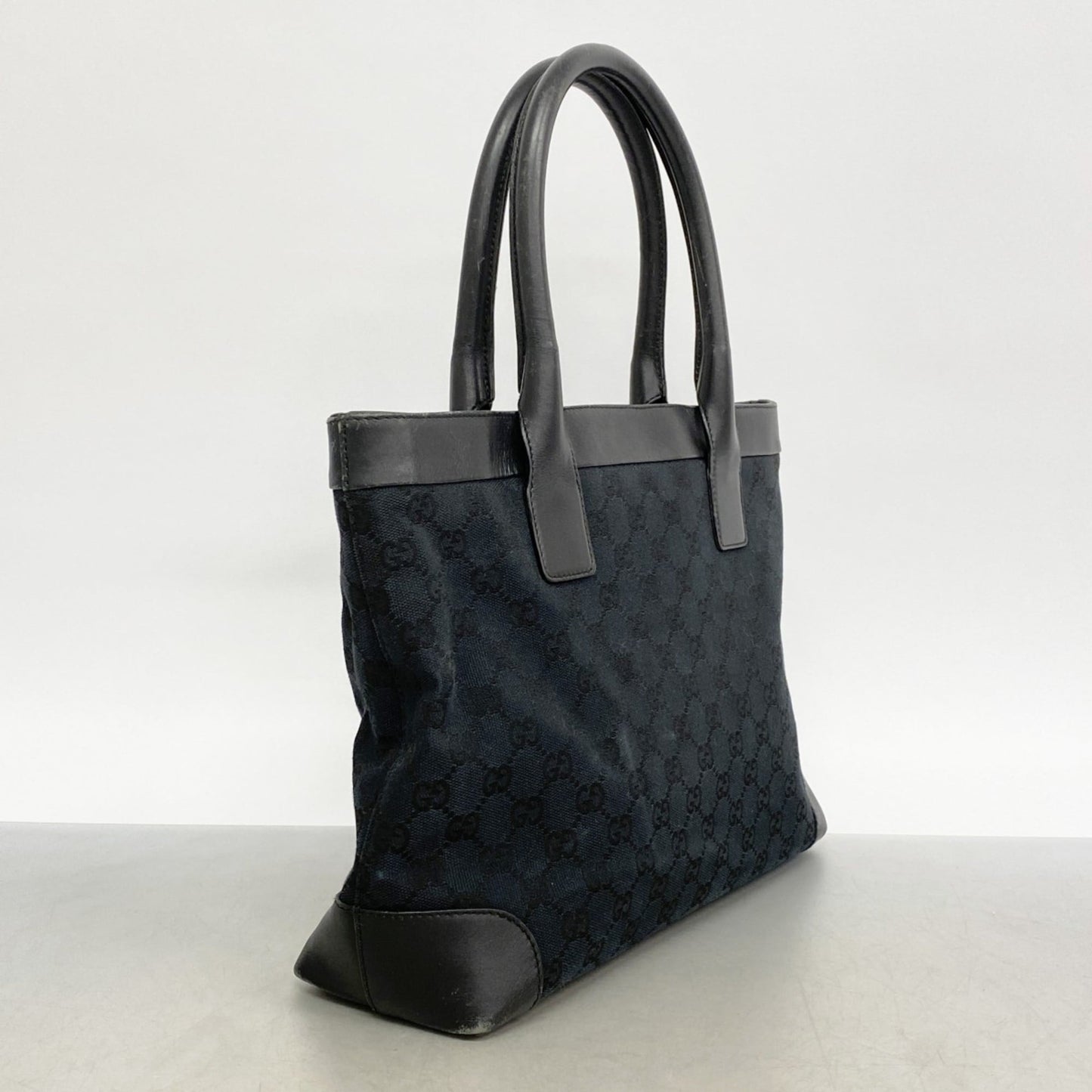 Gucci Black Canvas Tote Bag ( )