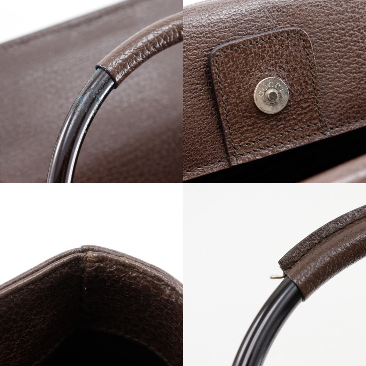 Gucci Brown Leather Handbag ( )