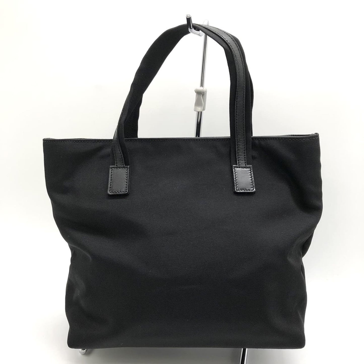 Gucci Black Nylon Leather Handbag ( )