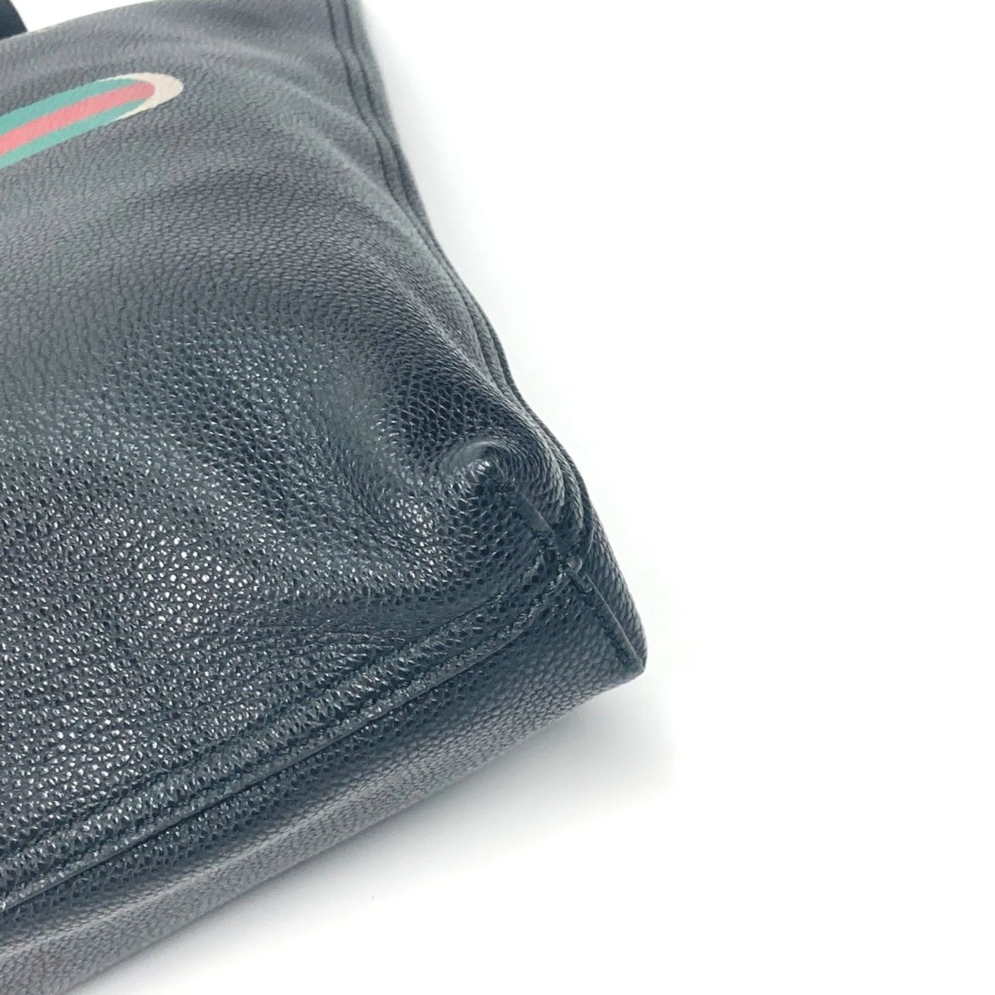 Gucci Black Leather Tote Bag ( )