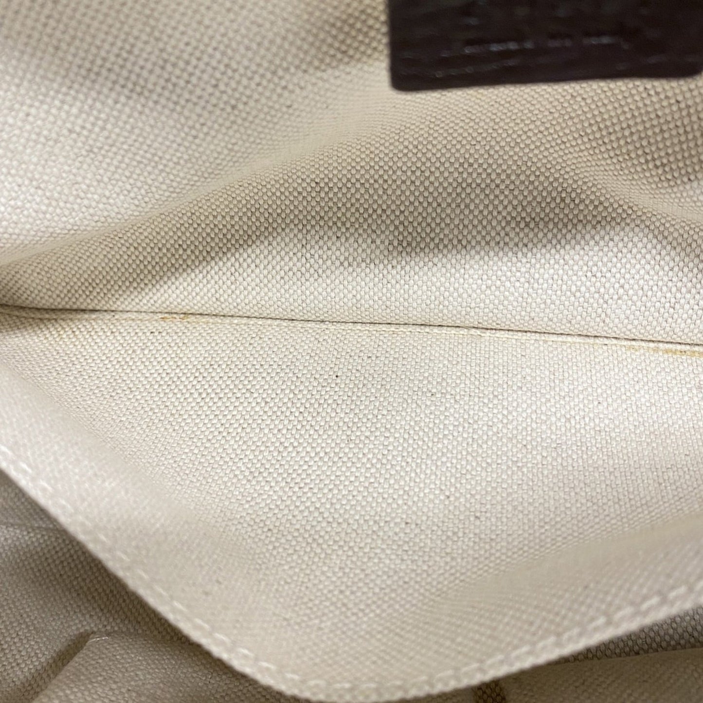 Gucci Brown Canvas Leather Shoulder Bag ( )