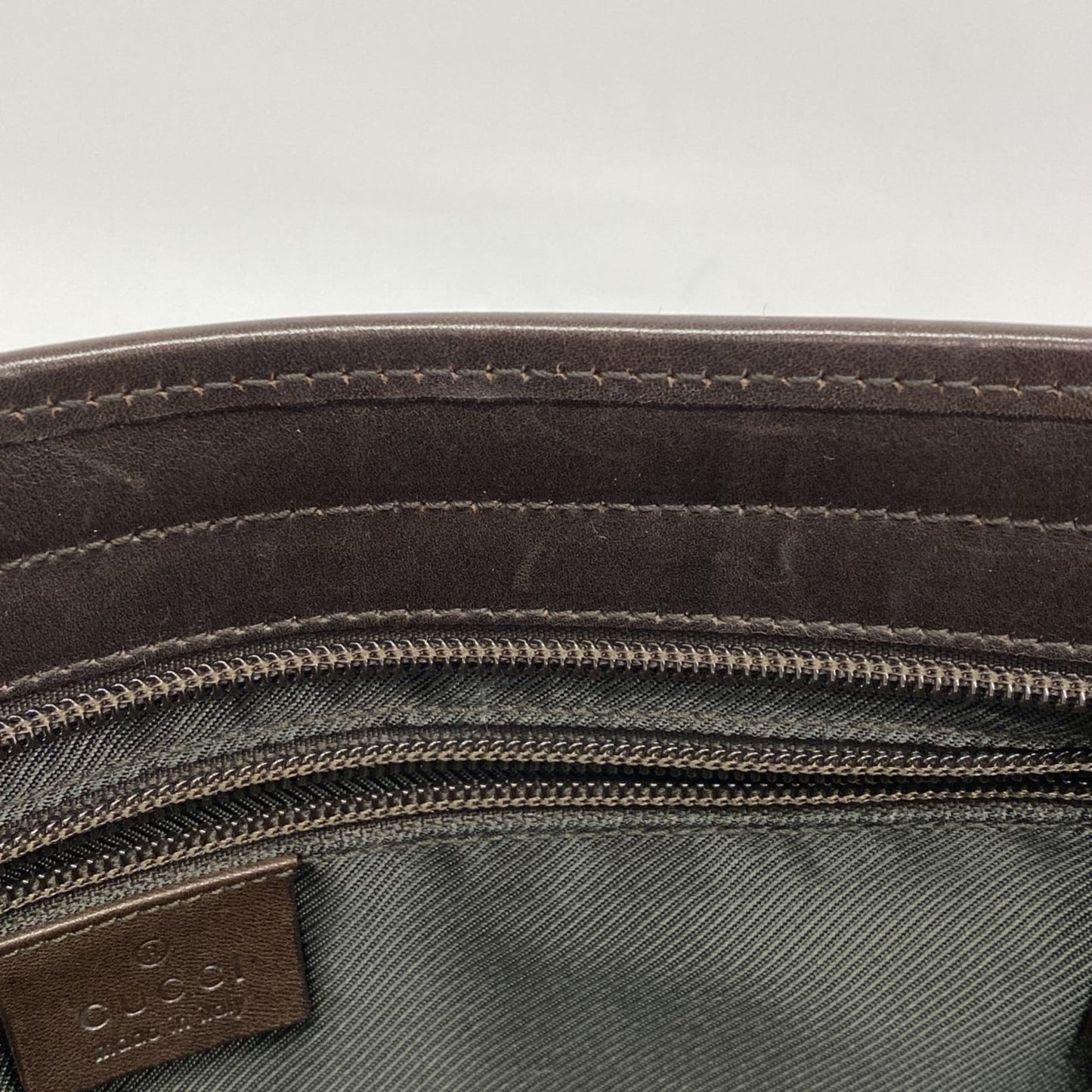 Gucci Brown Denim Tote Bag ( )