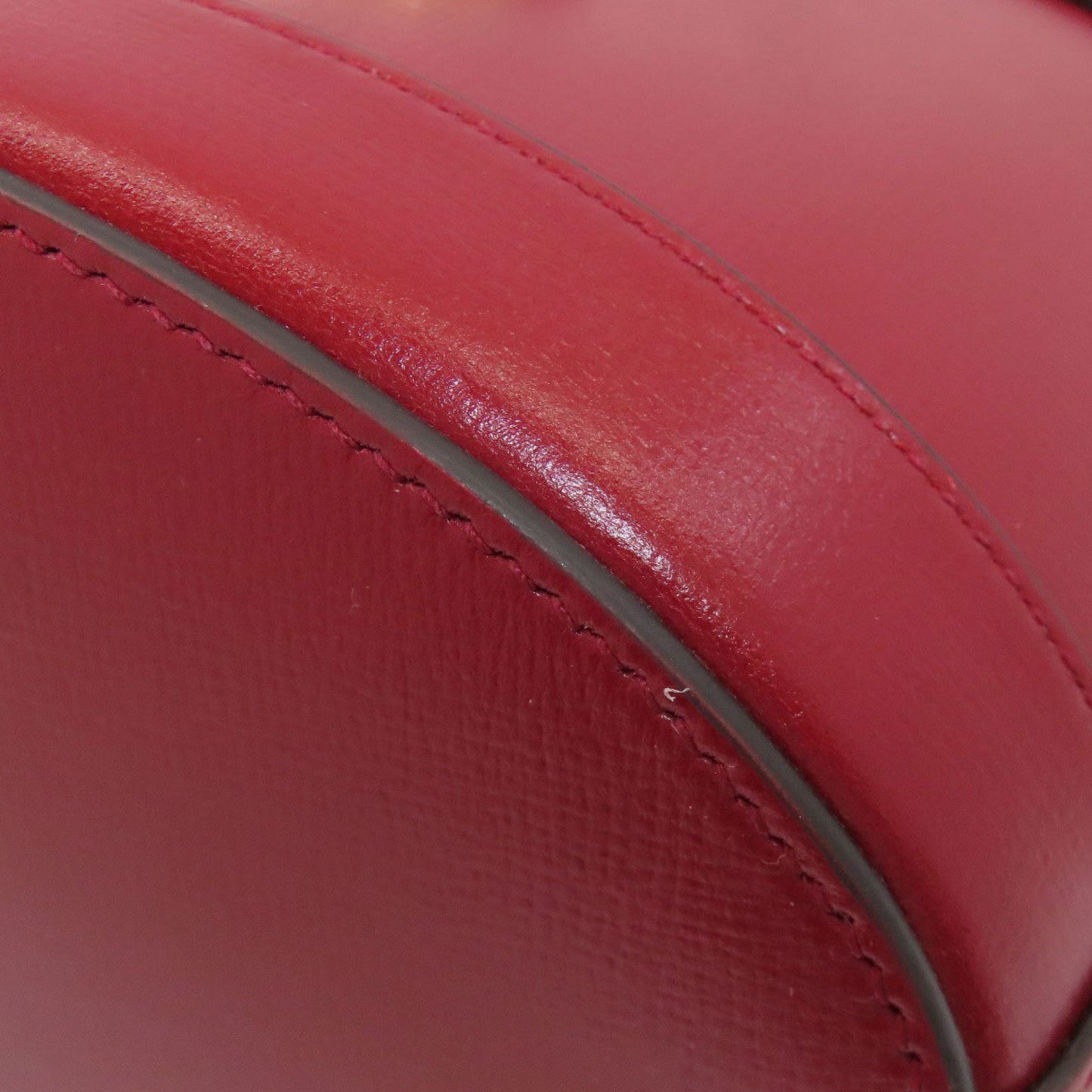 Gucci Red Color Leather Shoulder Bag ( )
