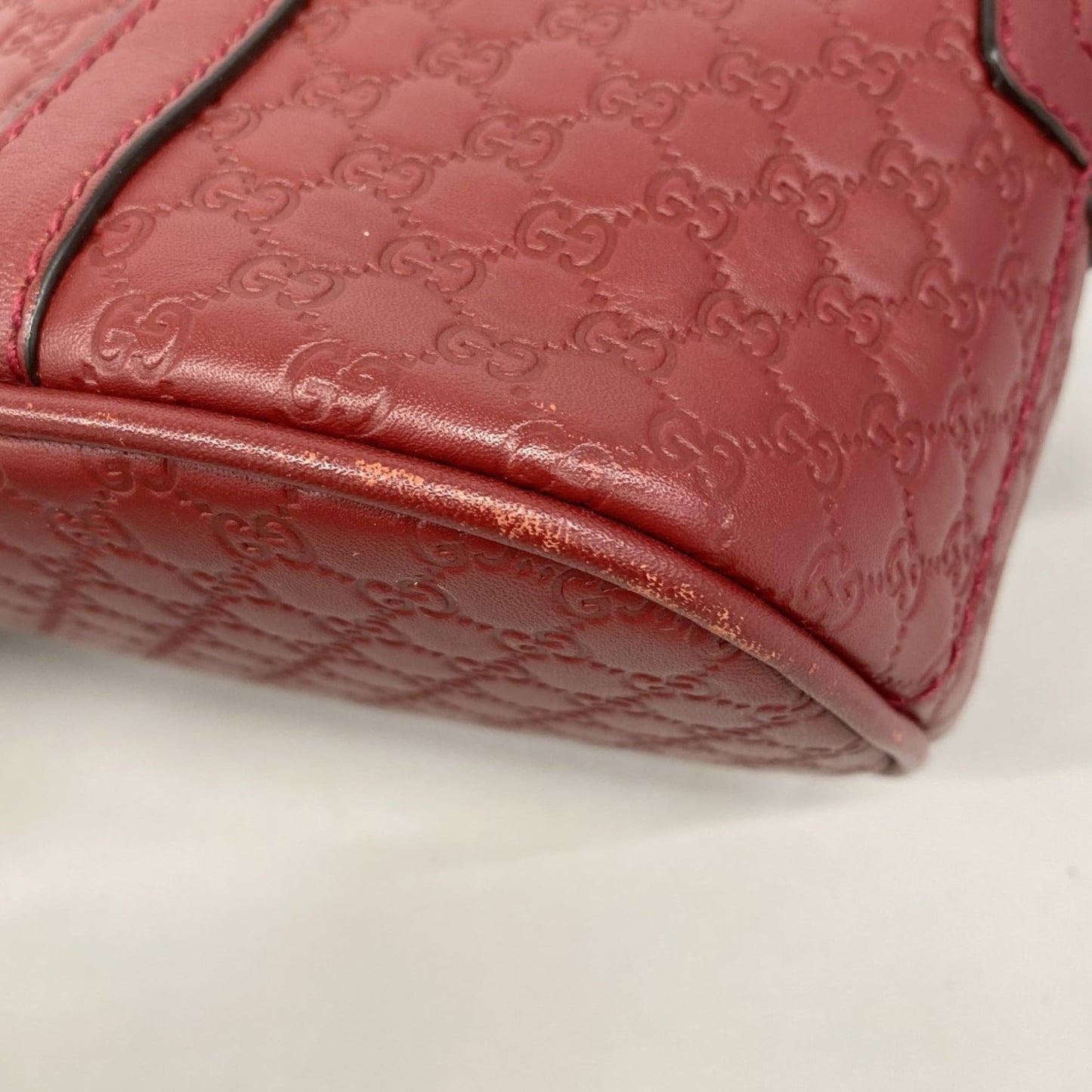 Gucci Red Color Leather Handbag ( )