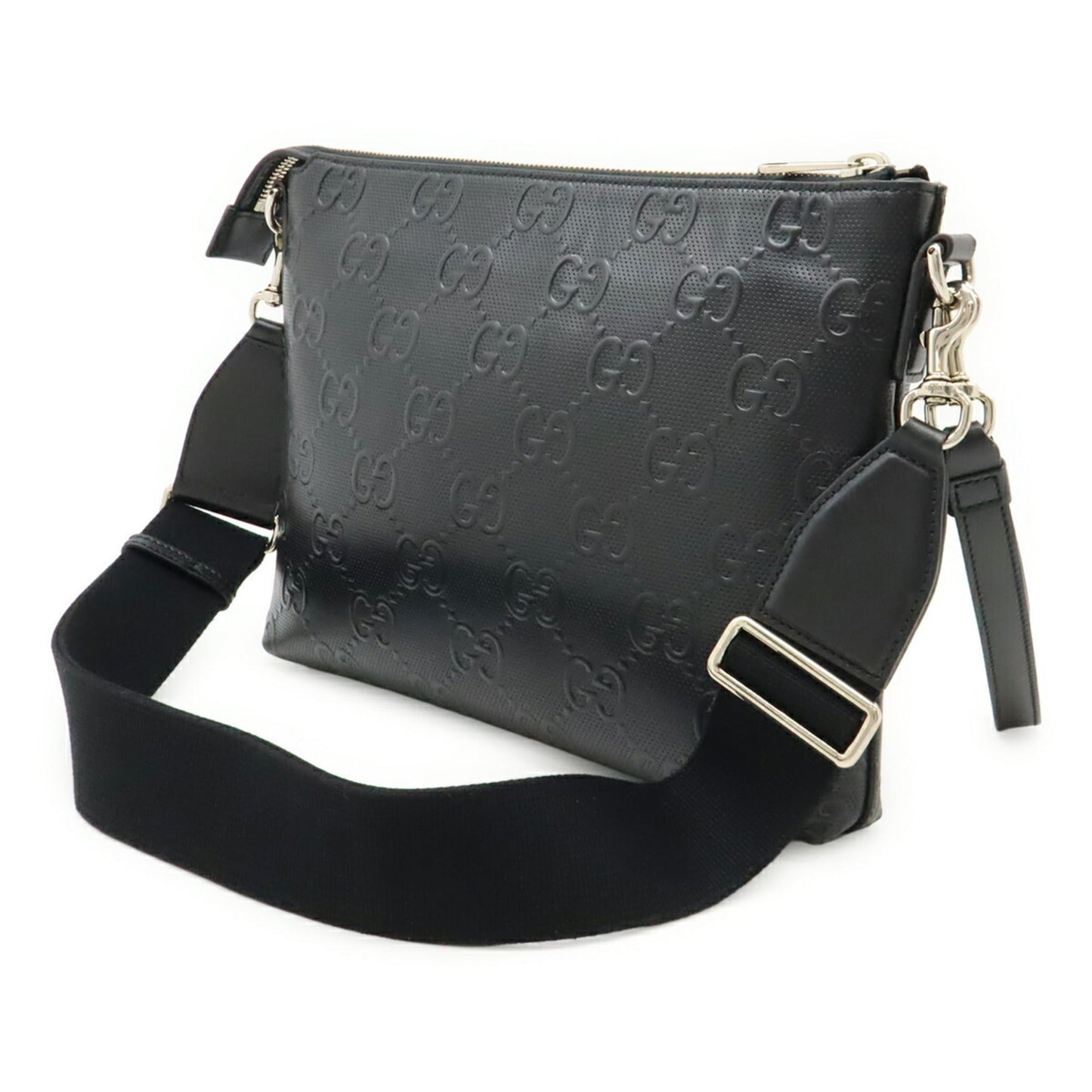 Gucci Black Leather Clutch Bag Shoulder Bag ( )