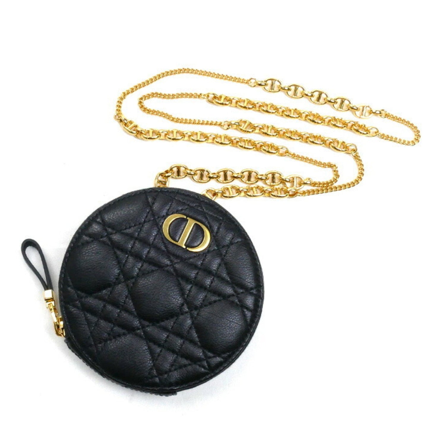 Christian Dior Black Leather Shoulder Bag ()