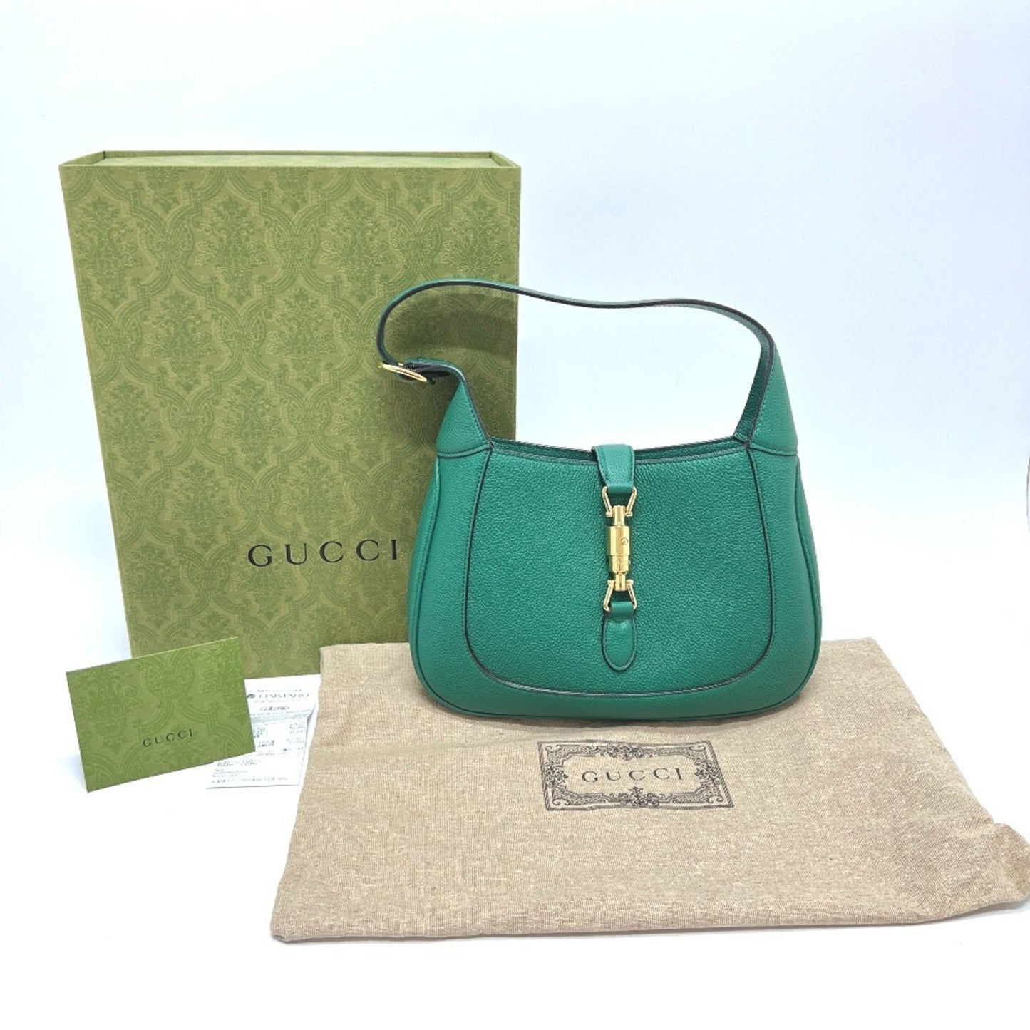 Gucci Green Leather Shoulder Bag ( )
