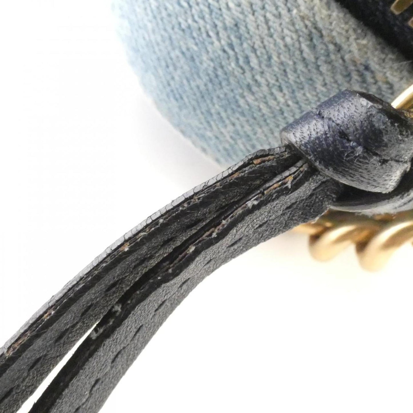 Gucci Blue Denim Shoulder Bag ( )