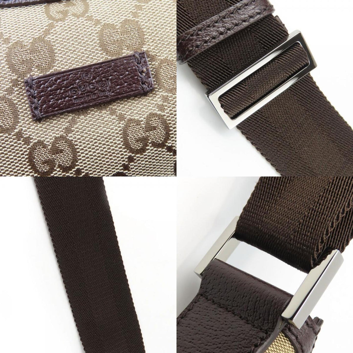 Gucci Gg Canvas Beige Brown Gg Canvas Shoulder Bag ( )