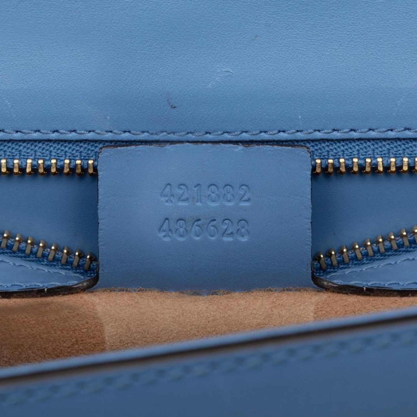 Gucci Blue Leather Shoulder Bag ( )