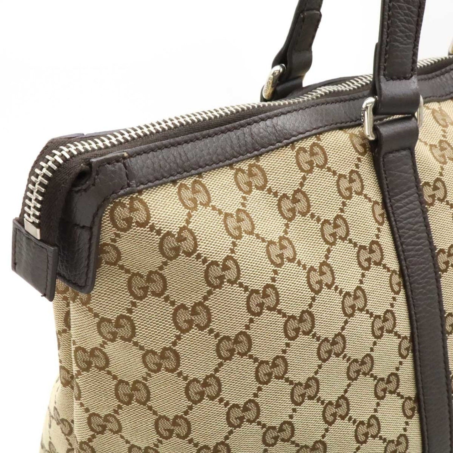 Gucci Gg Canvas Beige Dark Brown Khaki Gg Canvas Shoulder Bag Tote Bag ( )