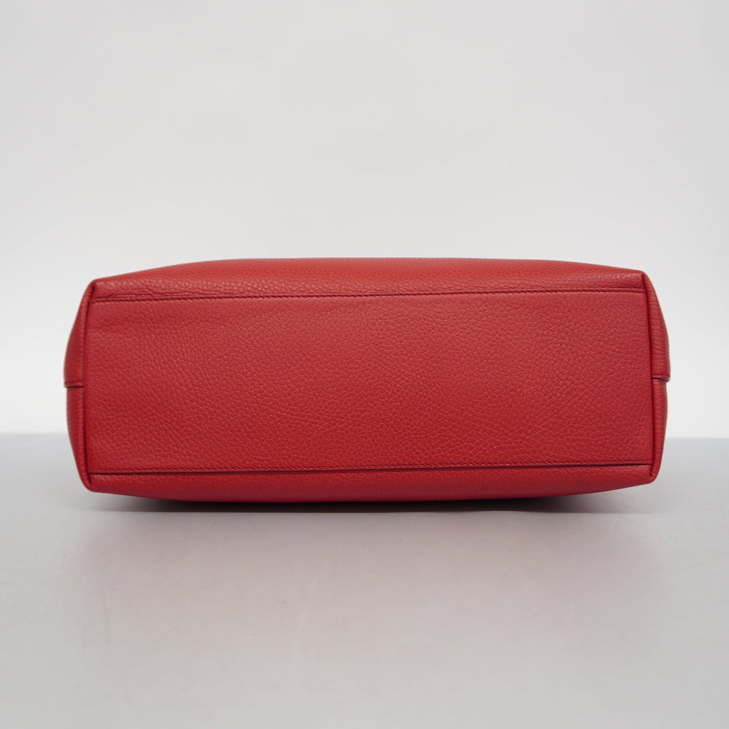 GUCCI Auth  Interlocking G 510302 Women's Leather Shoulder Bag Red Color